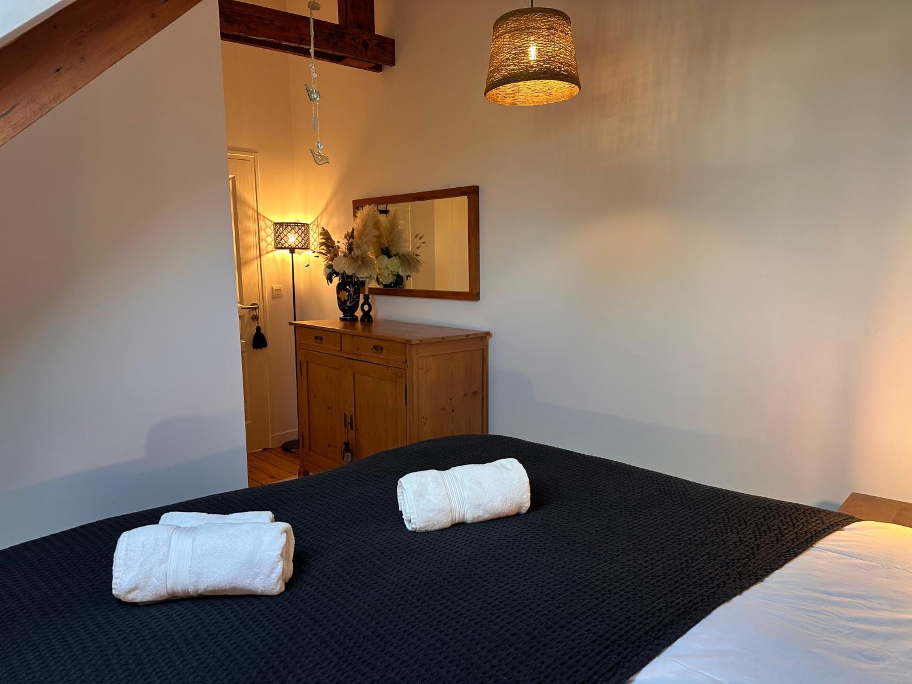 Les Libellules Appartement avec baignoire spa à Dinan Lanvallay