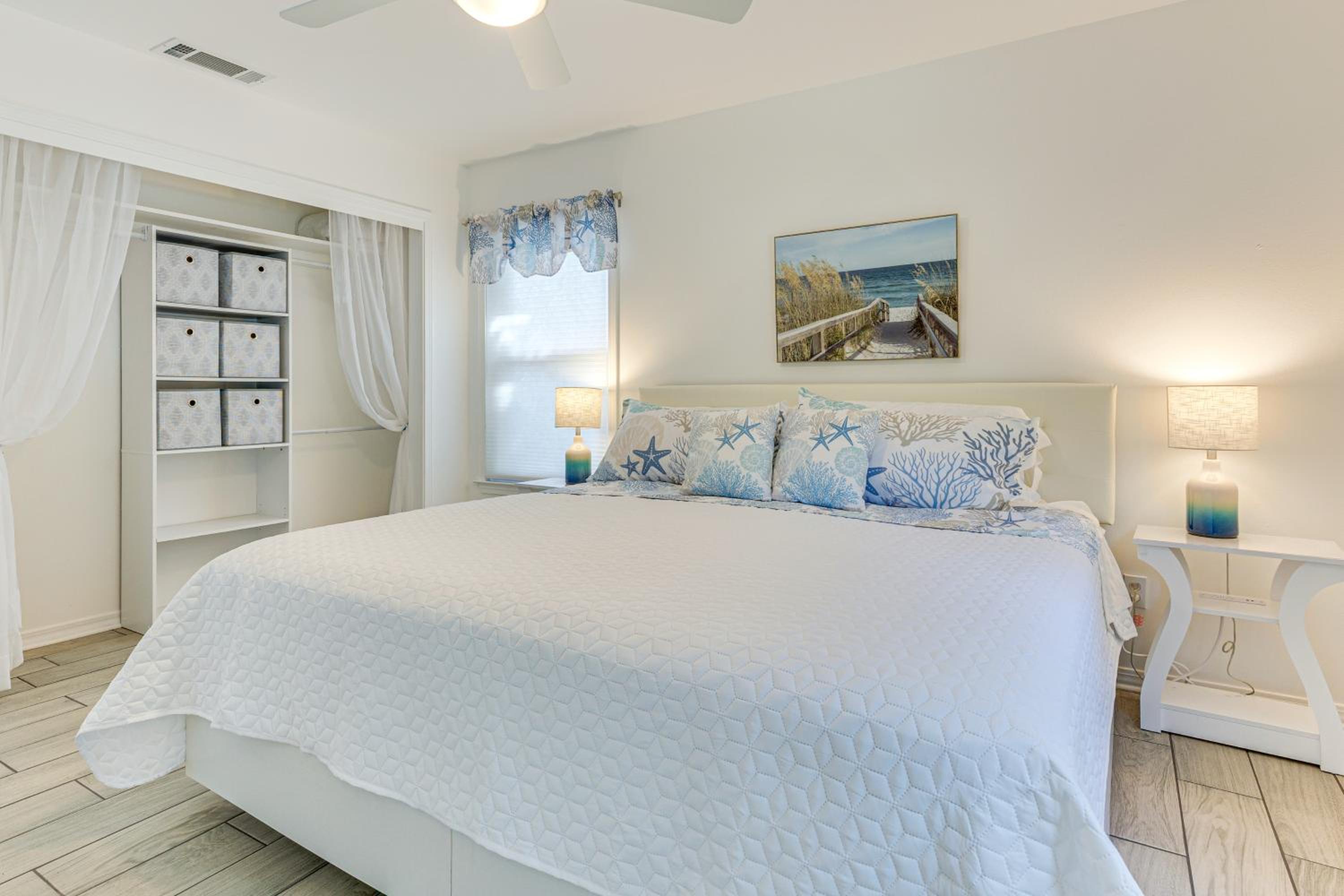 Steps to Gulf Bayside Dauphin Island Home with Dock