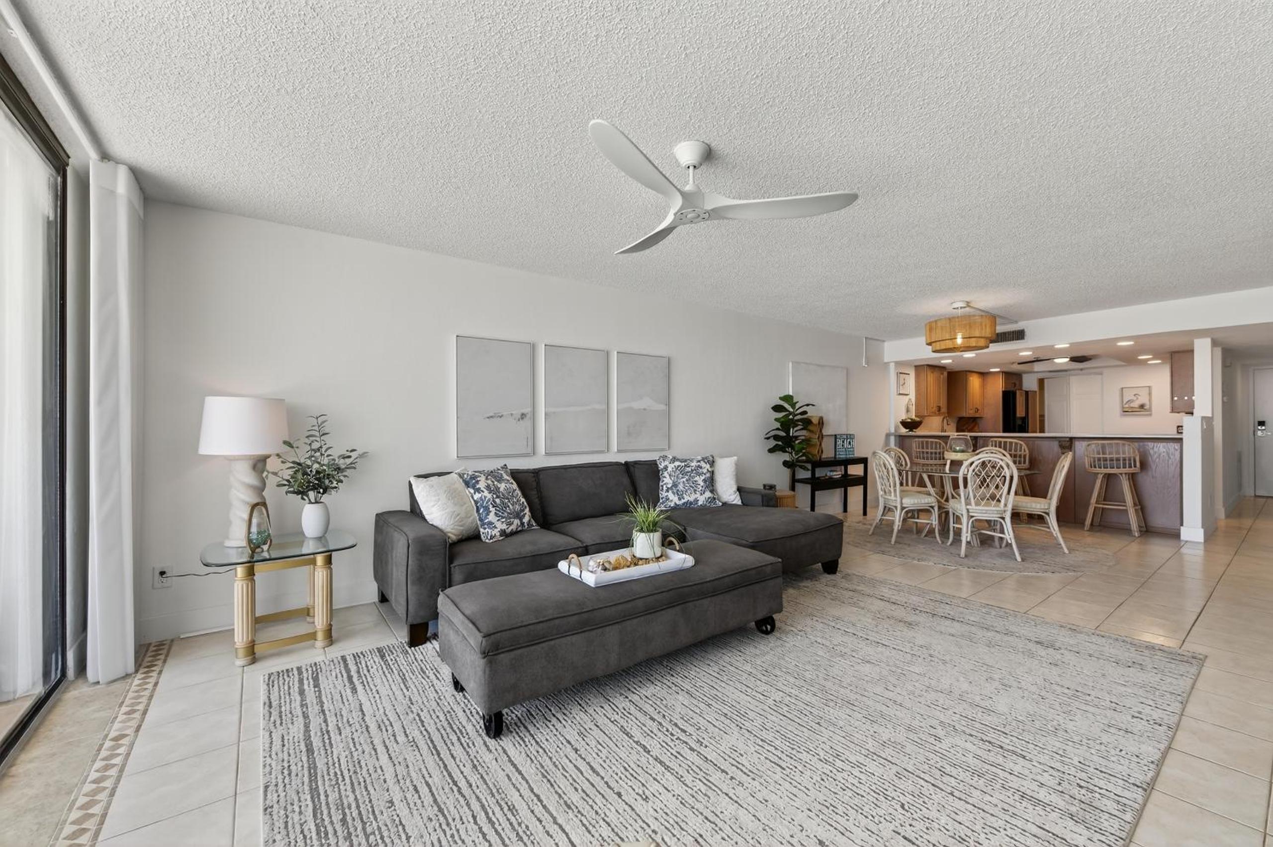 New Listing! Updated direct oceanfront condo with a pool, hot tub, and garage parking