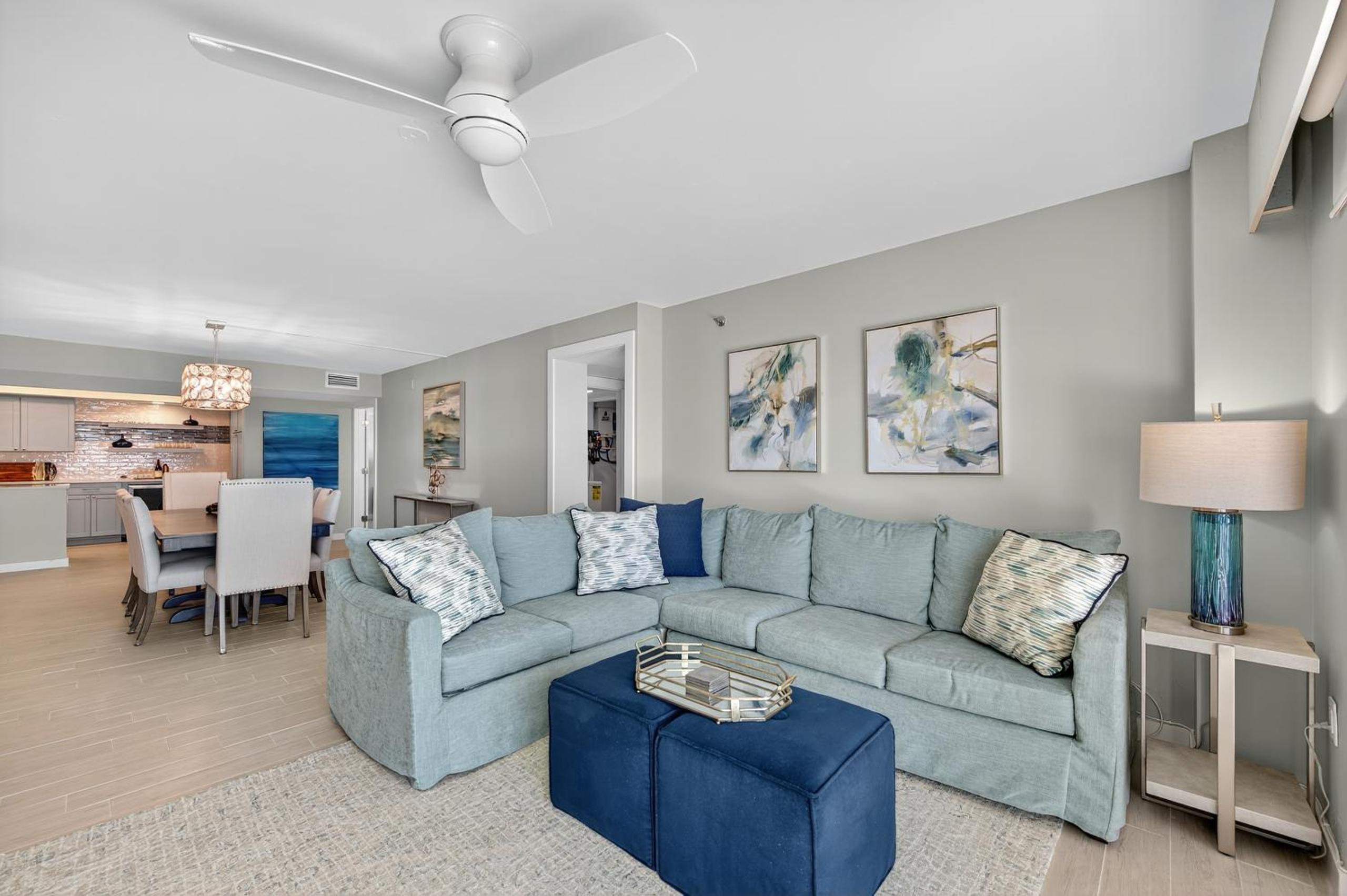 Renovated direct oceanfront condo with spacious balcony, heated pool, and garage parking