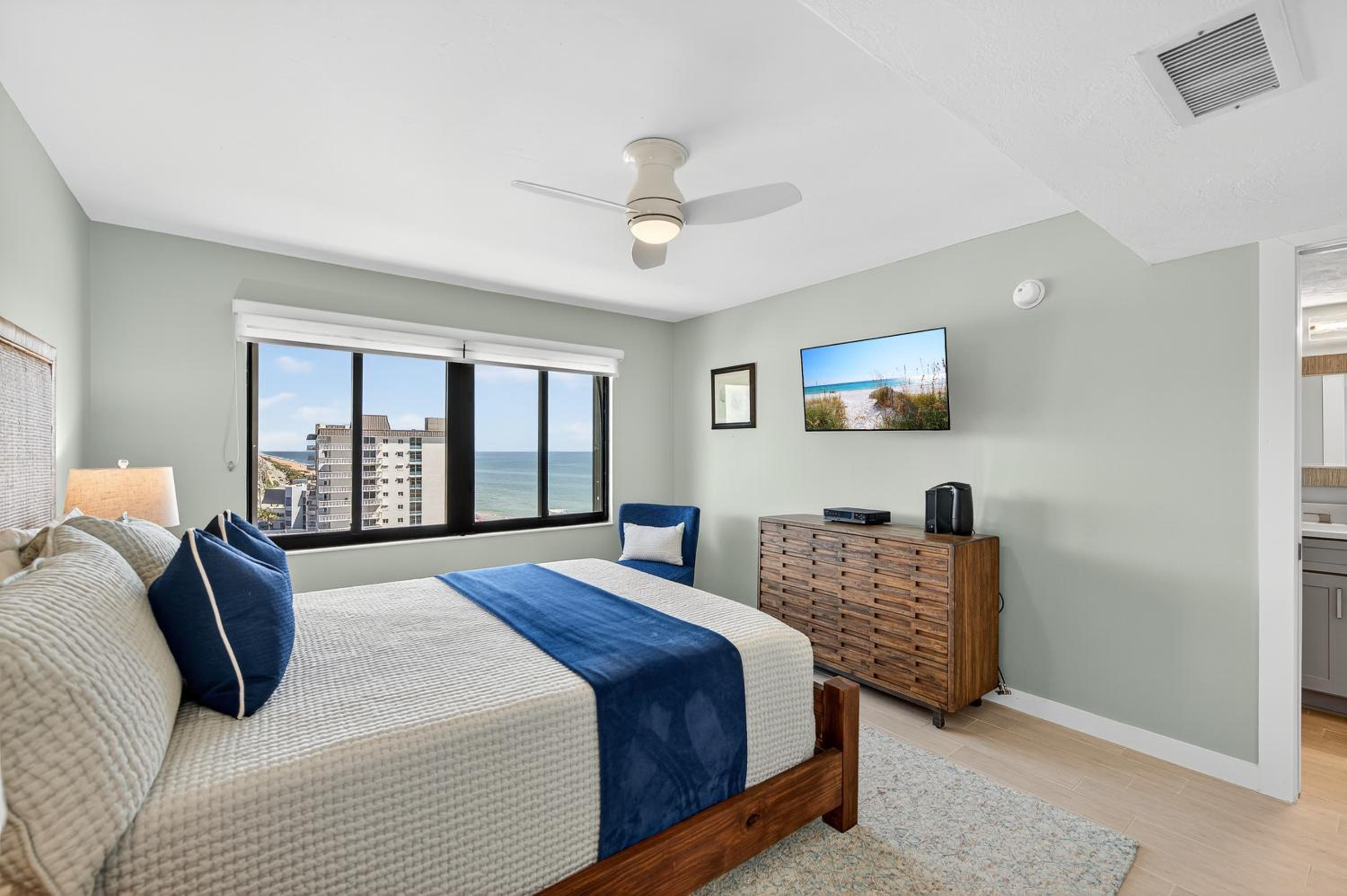 Renovated direct oceanfront condo with spacious balcony, heated pool, and garage parking