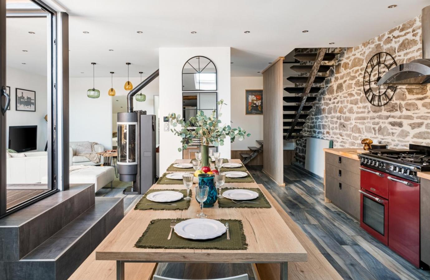 Le Rooftop Loft premium 3 chambres avec terrasse & parking en centre-ville de Saint-Étienne