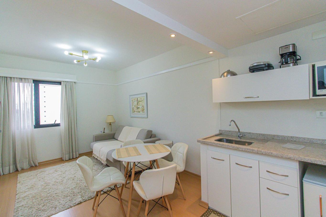 Flat c Academia, Sauna e Garagem - Jardim Paulista
