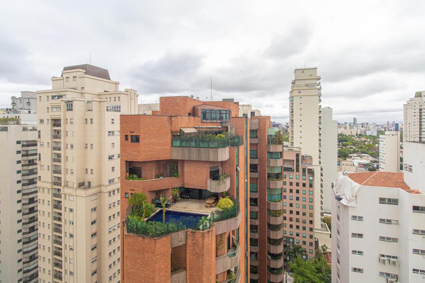 Flat c Academia, Sauna e Garagem - Jardim Paulista