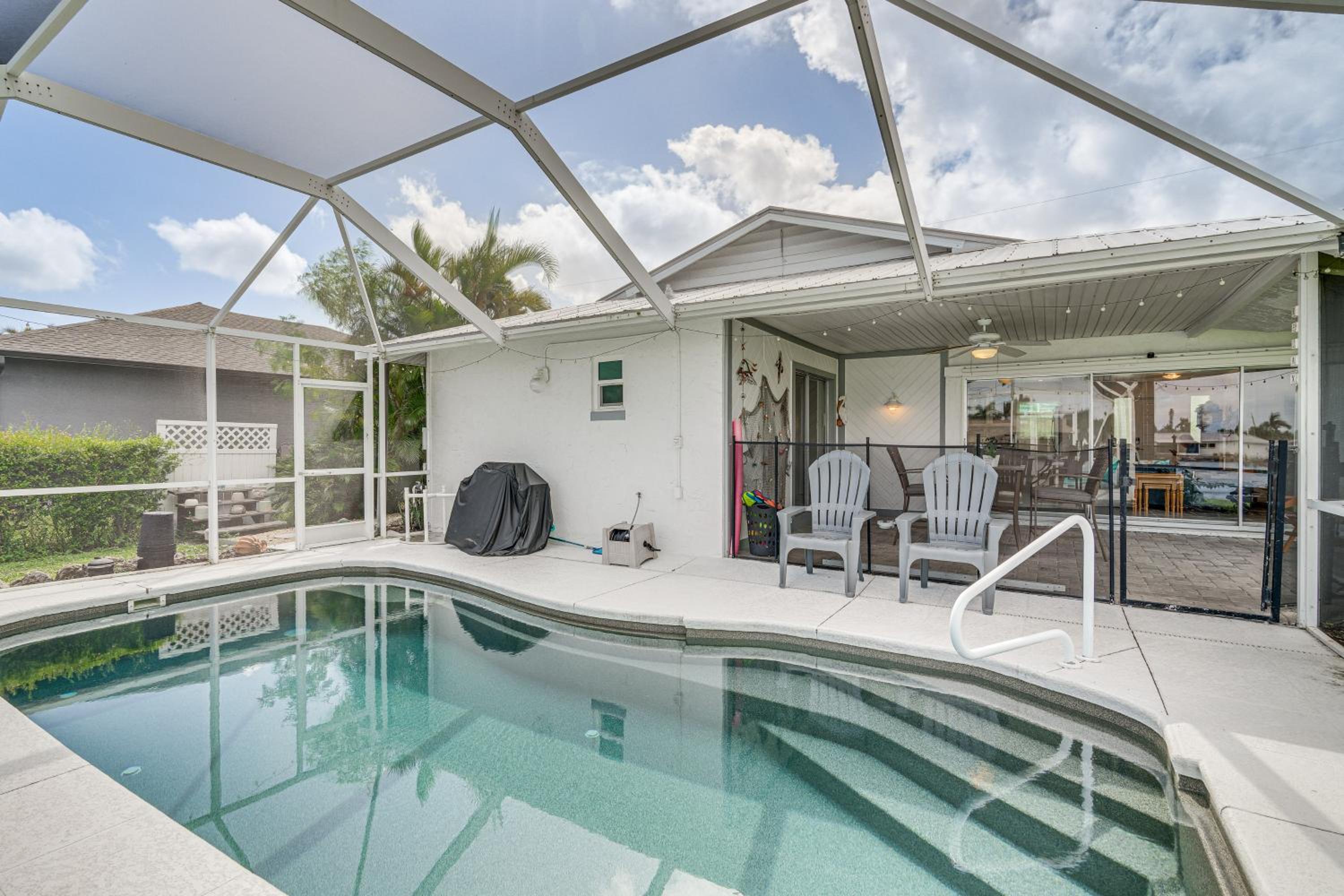 2 Mi to Bunche Beach, Waterfront Fort Myers Home