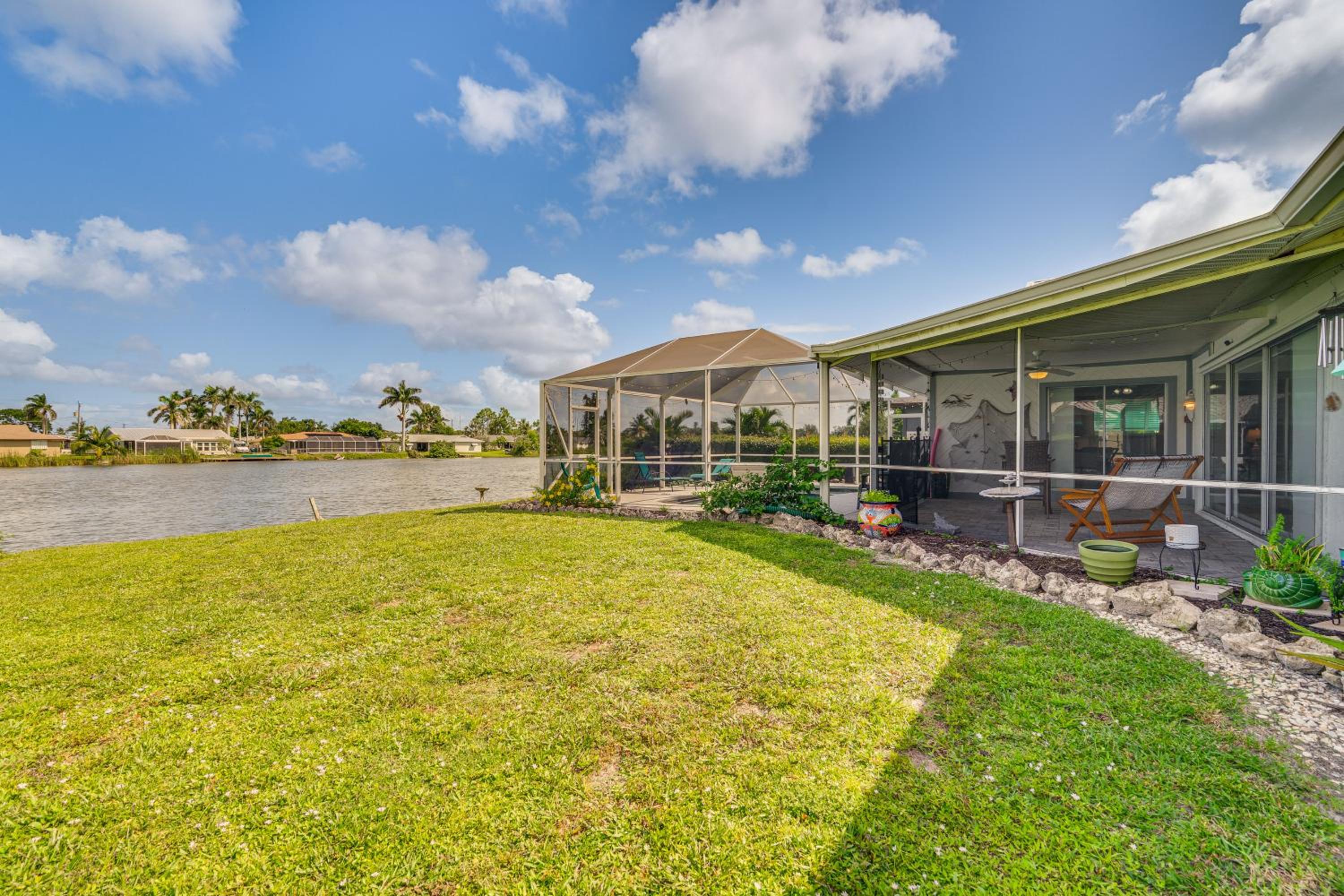 2 Mi to Bunche Beach, Waterfront Fort Myers Home