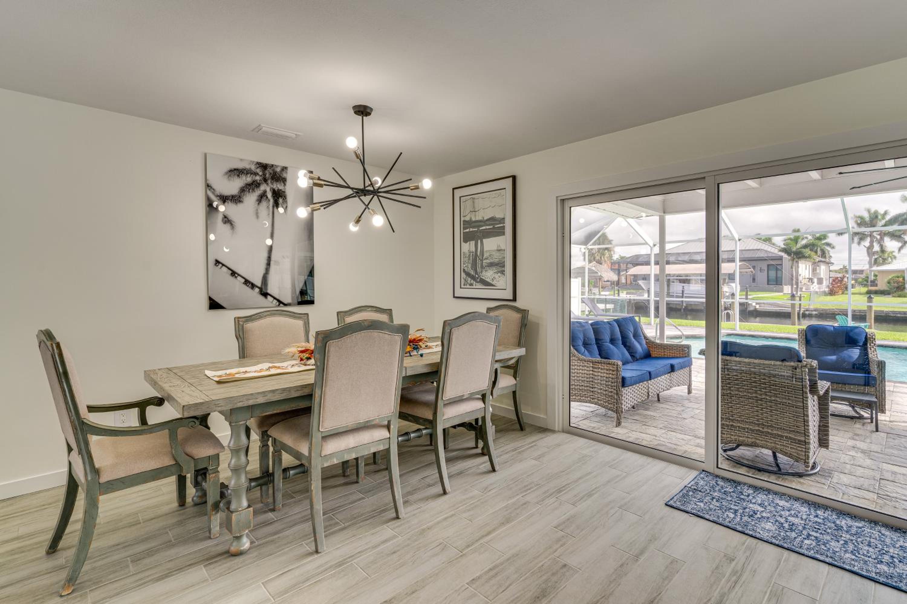 Fish and Swim Waterfront Home with Dock in Cape Coral