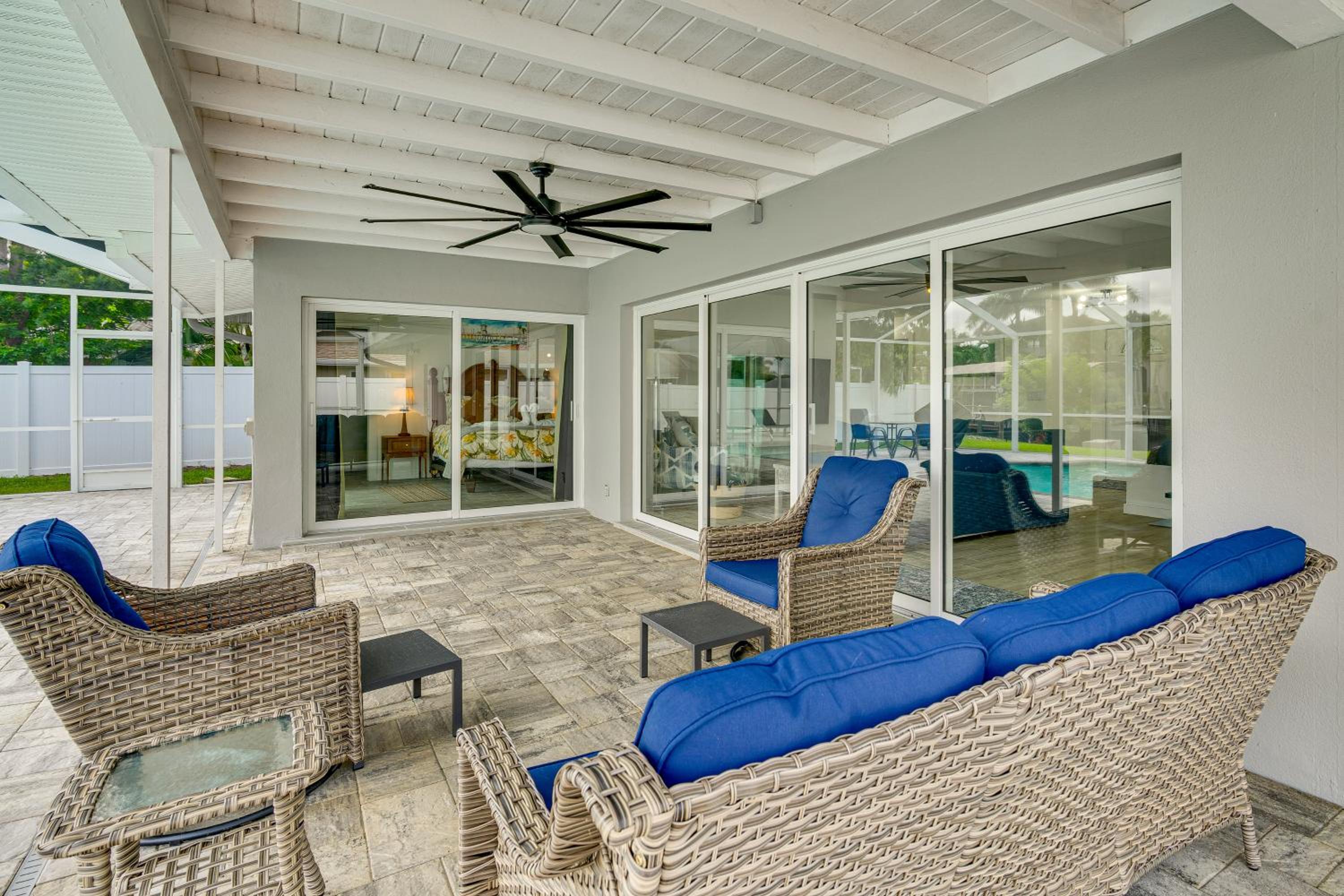Fish and Swim Waterfront Home with Dock in Cape Coral