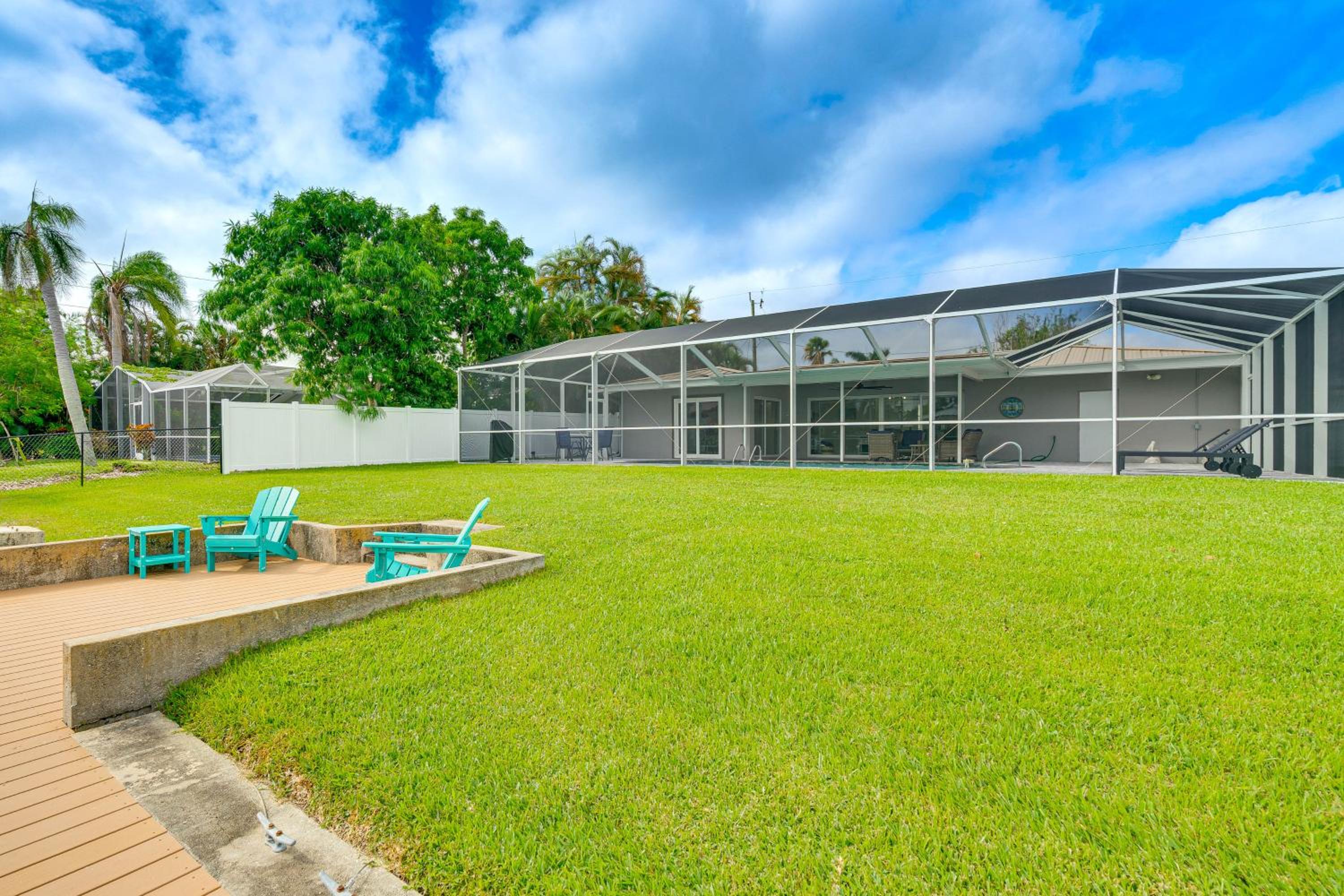 Fish and Swim Waterfront Home with Dock in Cape Coral