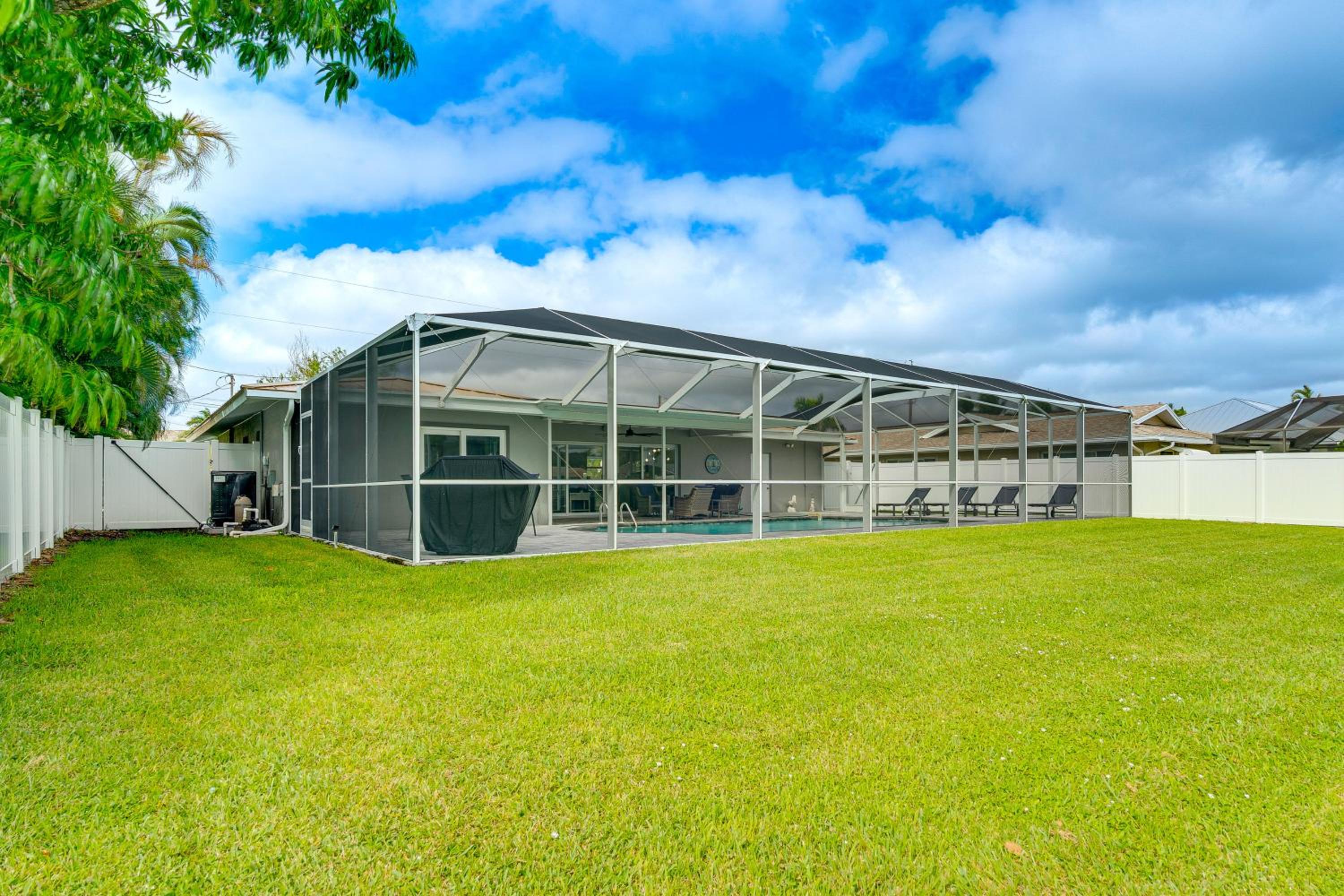 Fish and Swim Waterfront Home with Dock in Cape Coral
