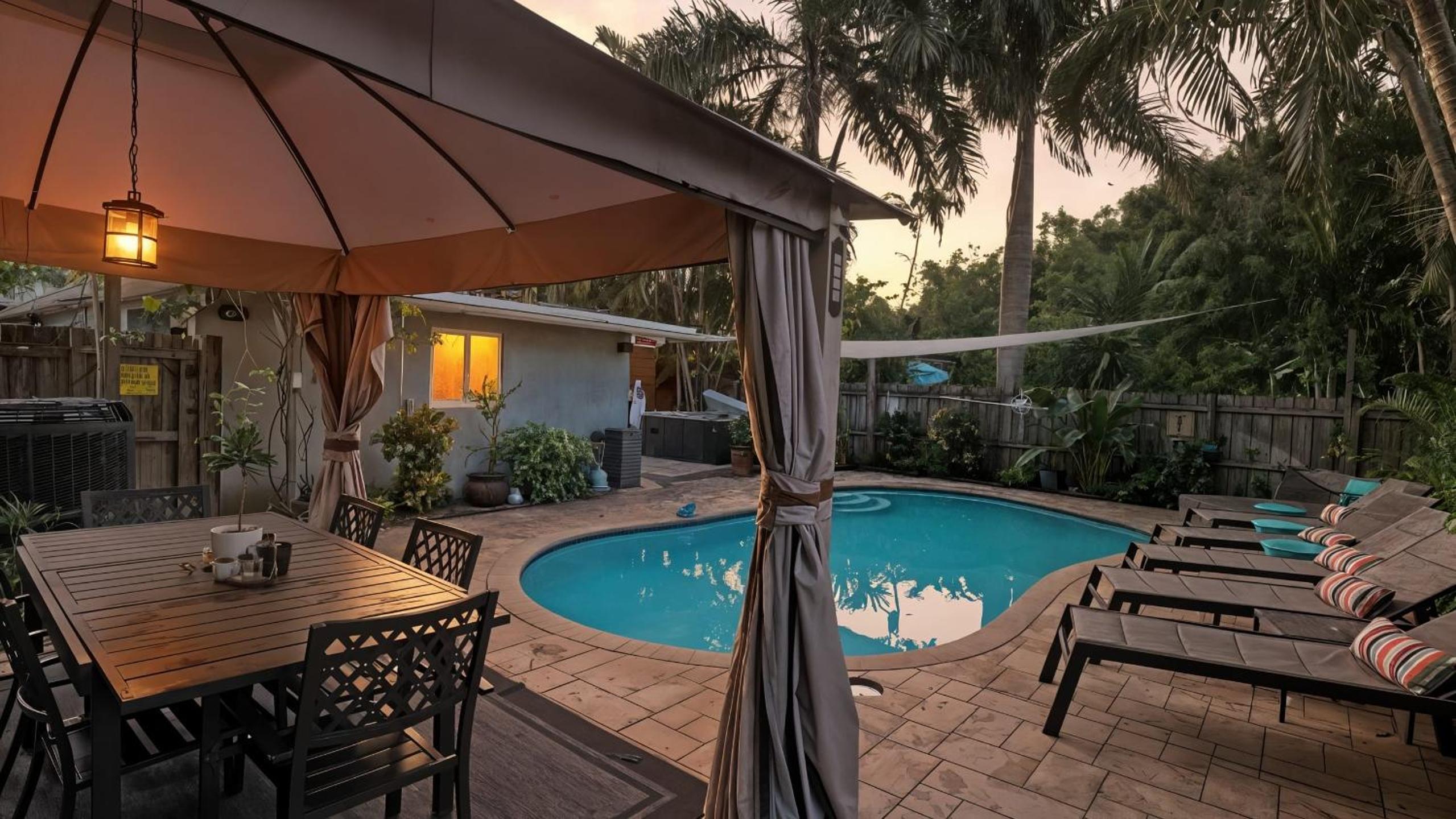 Fort Lauderdale Escape with Pool Hot Tub Dual Kitchens Paradise Stay by AvantStay