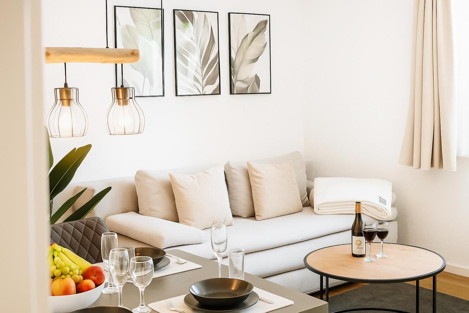 Wohlfühlapartment, Zentral, 200m zur UNI, Parkplatz, Boxspringbetten, Massagesessel, Nespresso, LAN & WIFI
