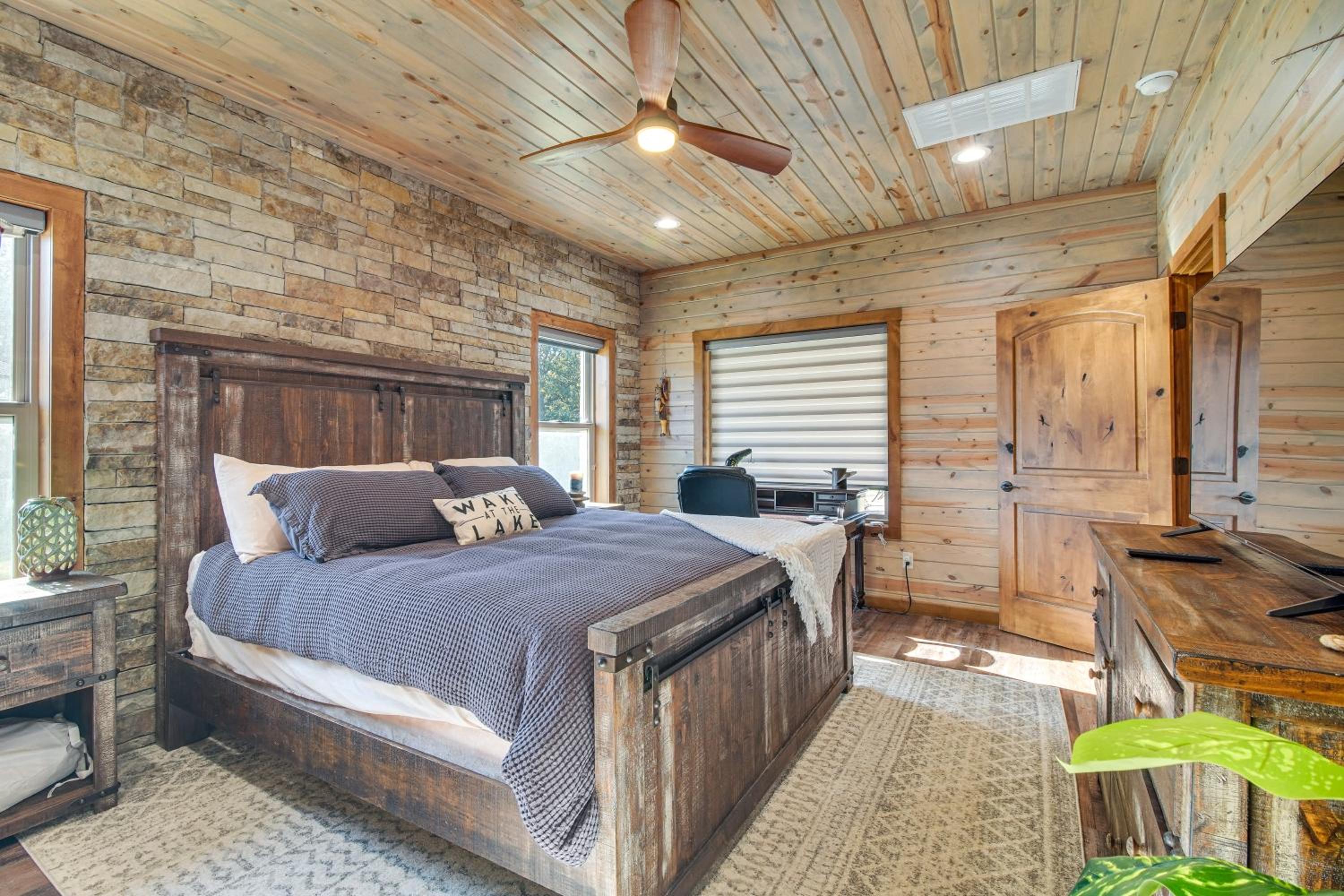 Upscale A-Frame Escape with Lake Access in Quinton!