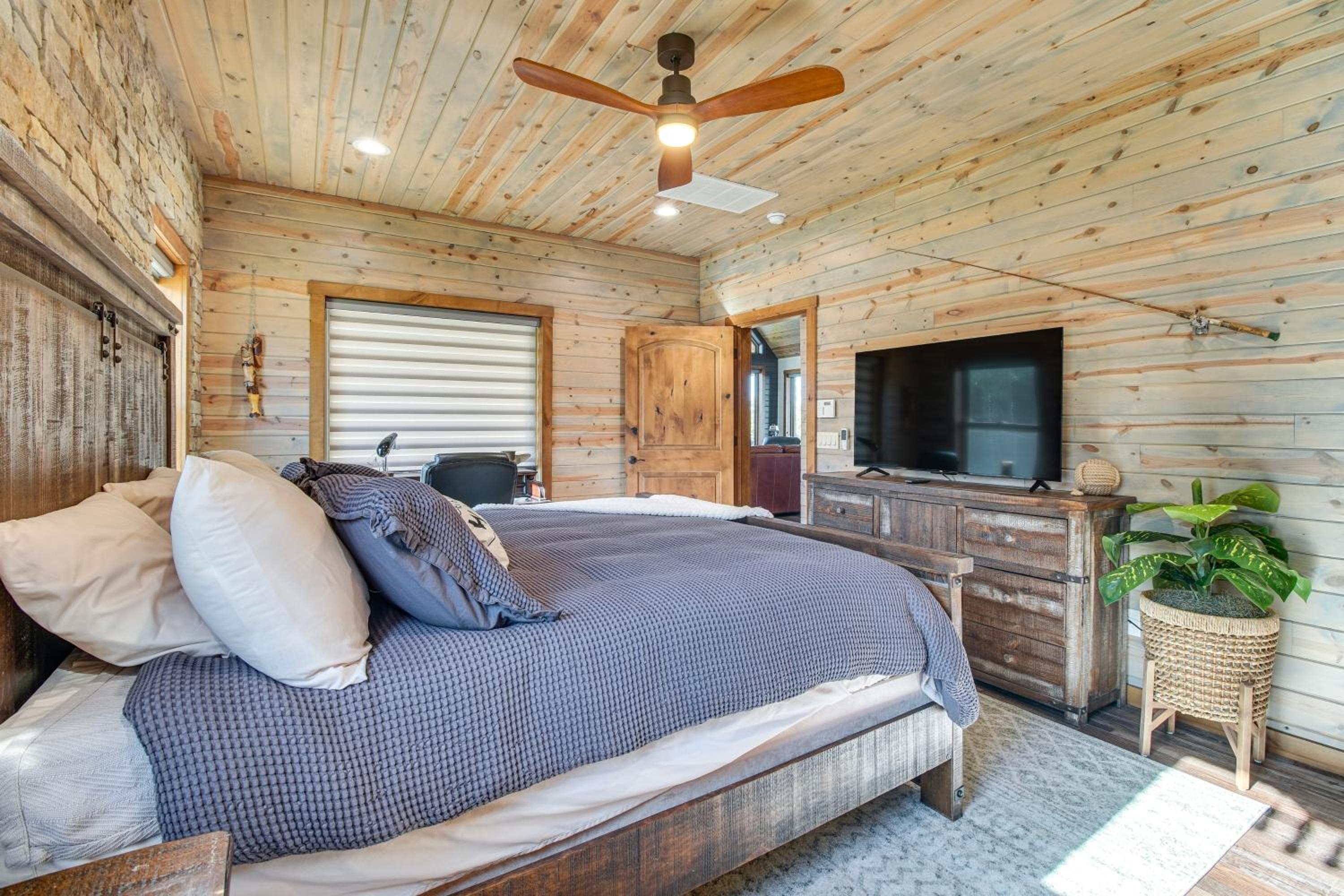 Upscale A-Frame Escape with Lake Access in Quinton!