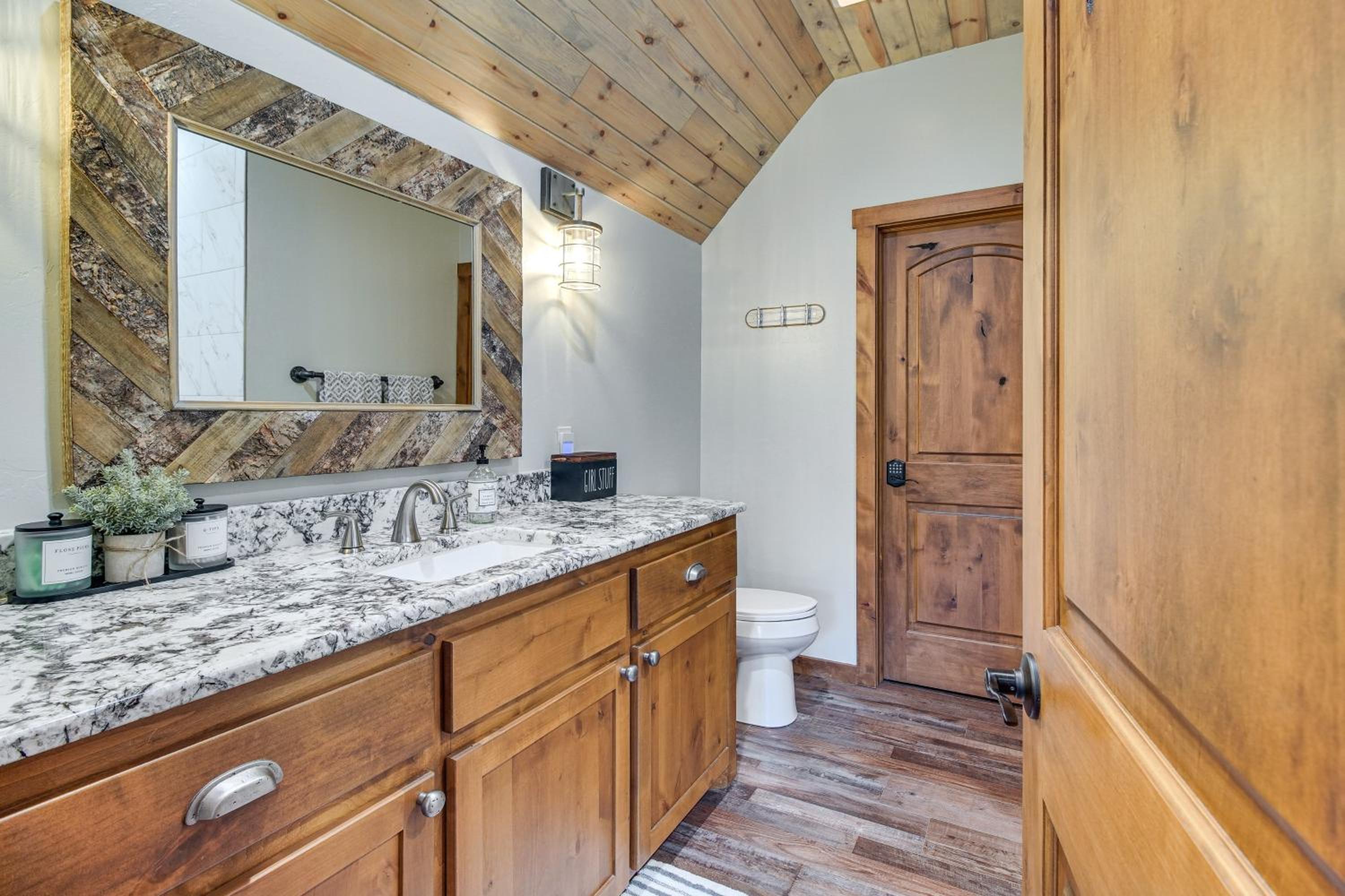 Upscale A-Frame Escape with Lake Access in Quinton!