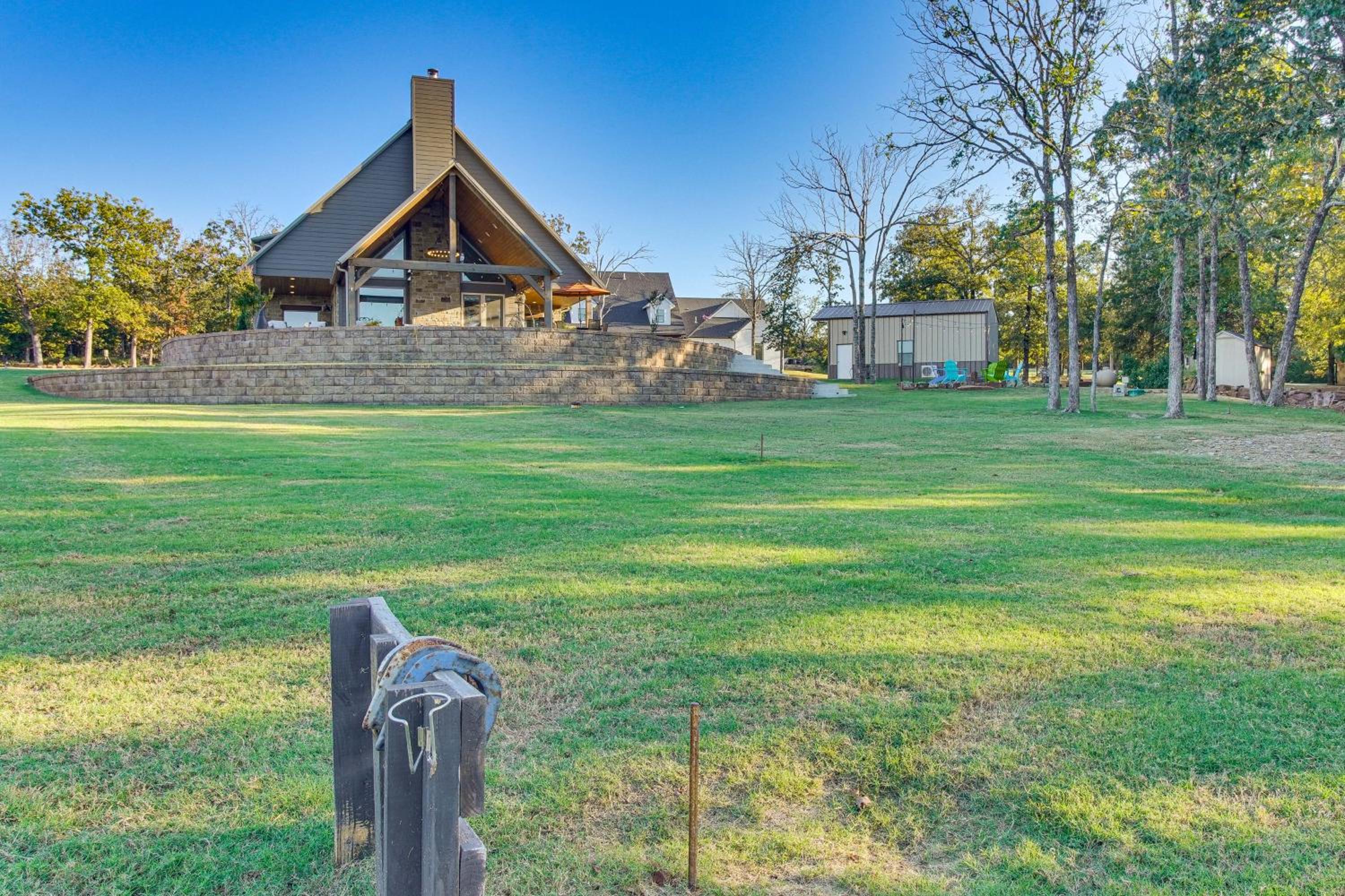 Upscale A-Frame Escape with Lake Access in Quinton!