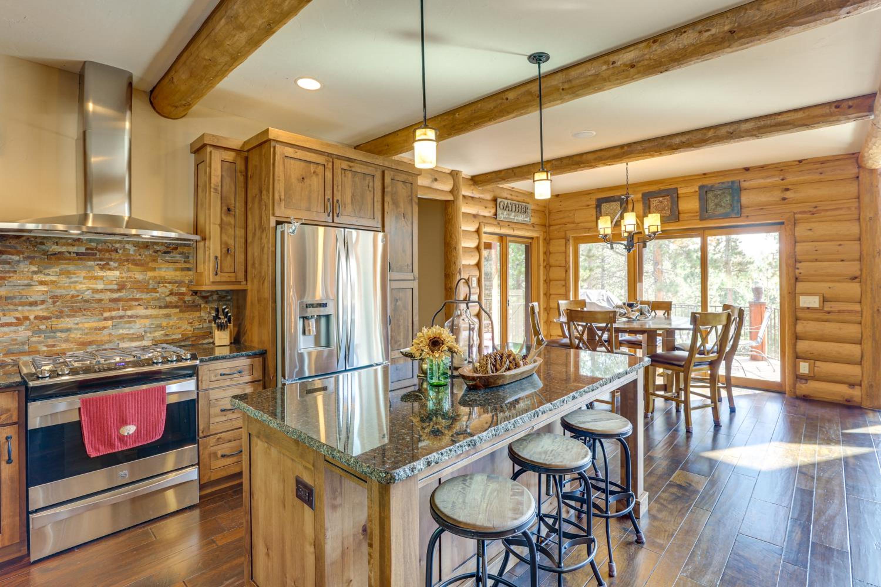 Hike, Fish and More Grand Cabin with Decks in Sturgis