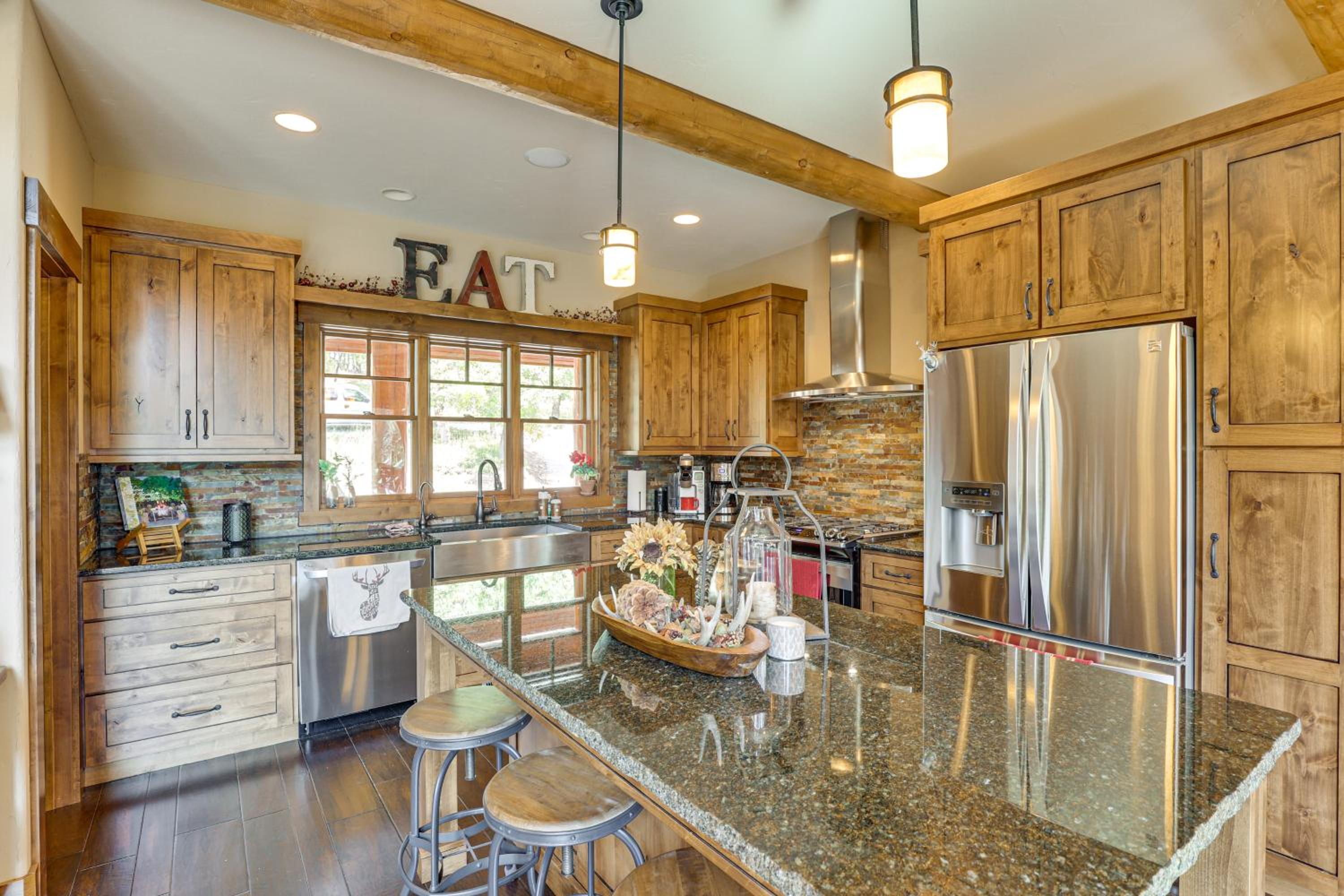 Hike, Fish and More Grand Cabin with Decks in Sturgis