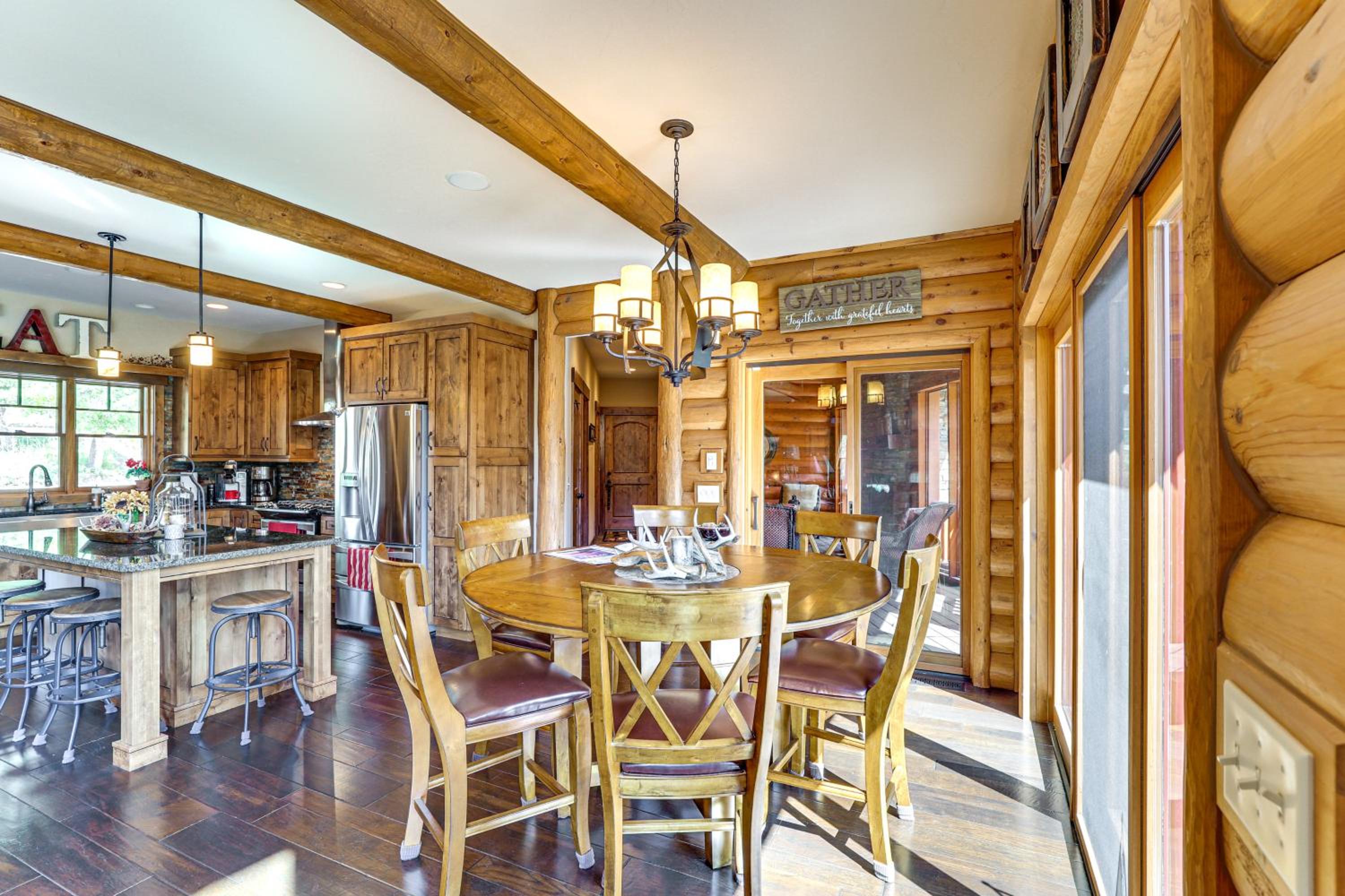 Hike, Fish and More Grand Cabin with Decks in Sturgis