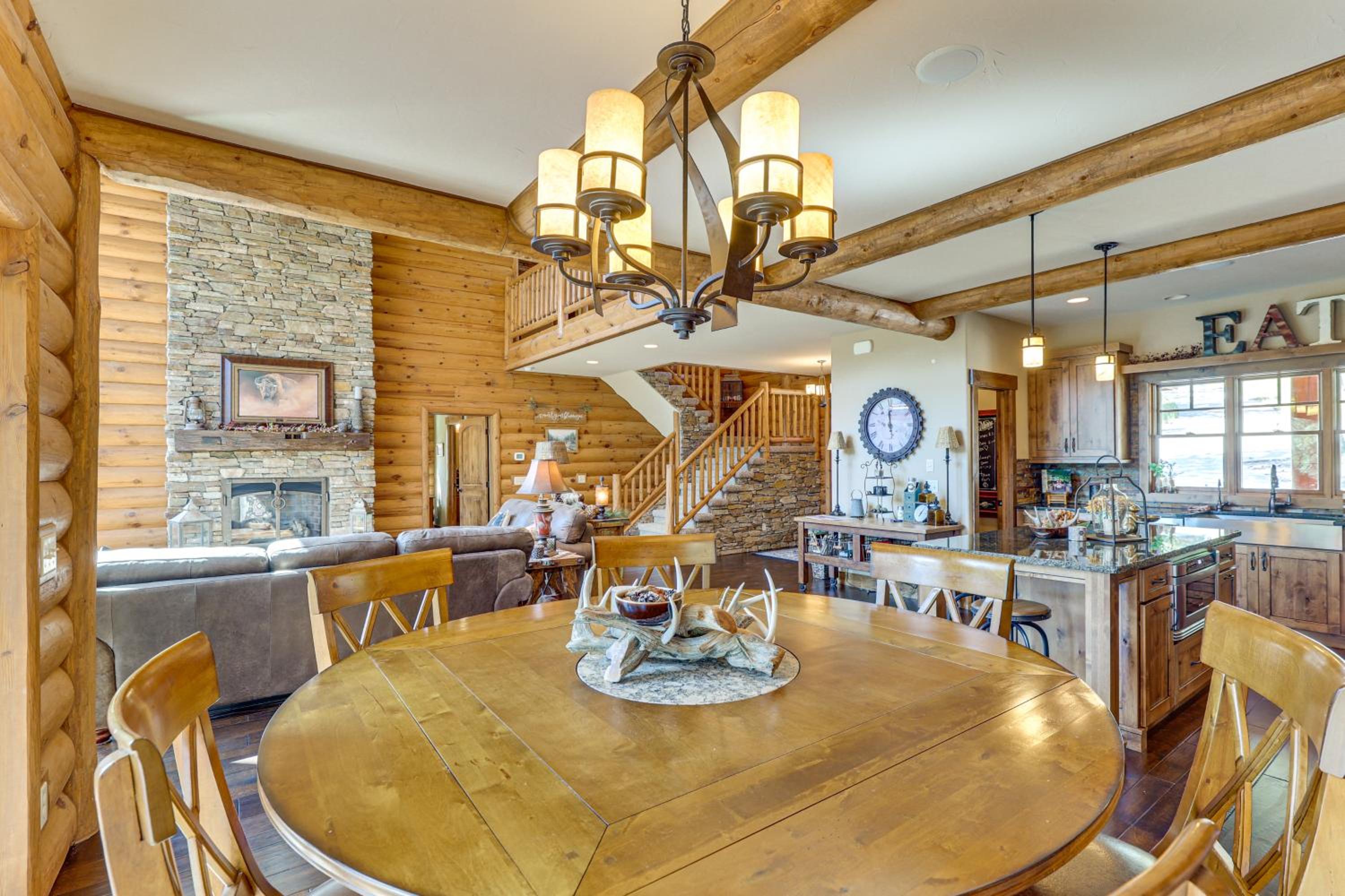 Hike, Fish and More Grand Cabin with Decks in Sturgis