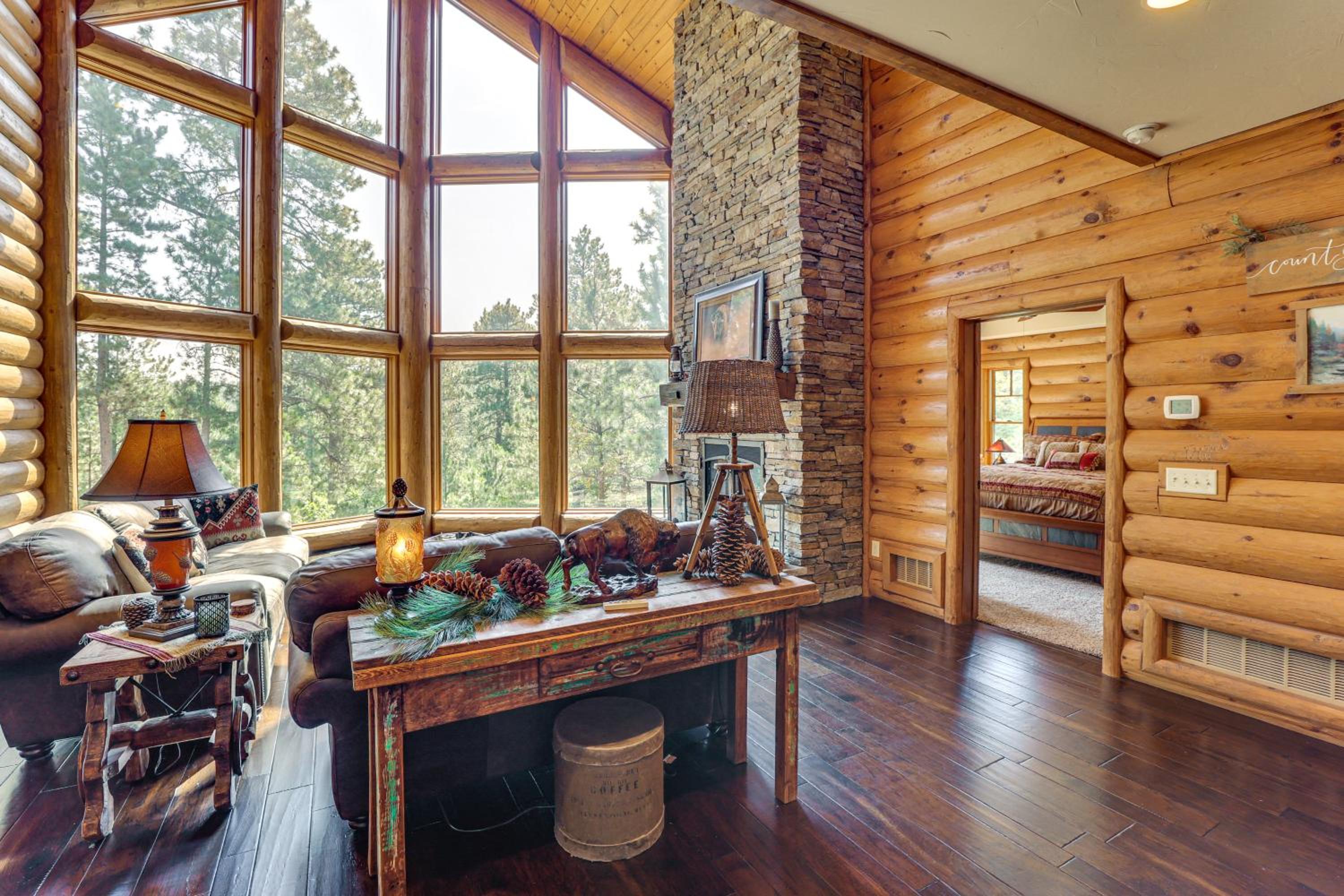 Hike, Fish and More Grand Cabin with Decks in Sturgis