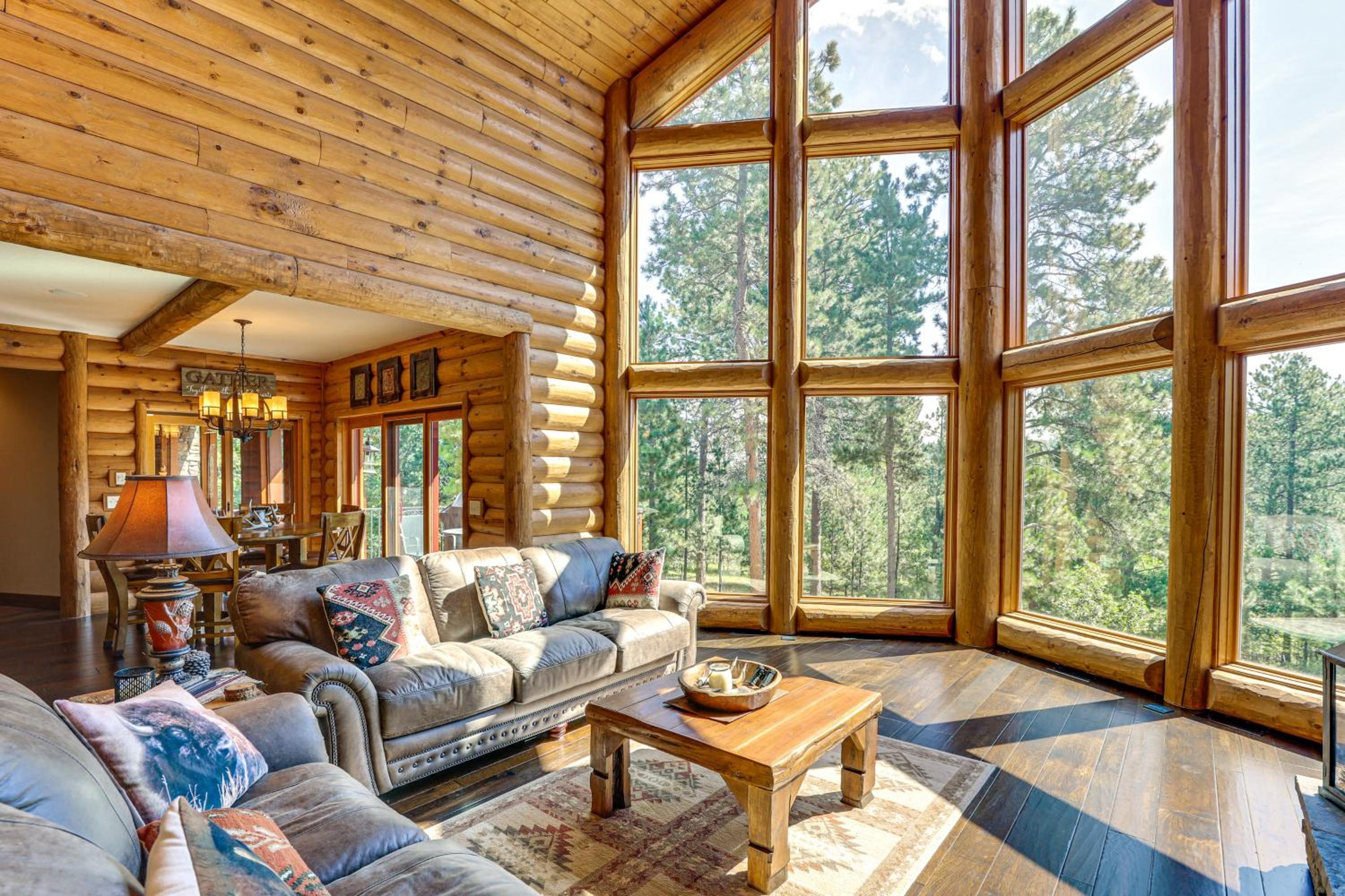 Hike, Fish and More Grand Cabin with Decks in Sturgis