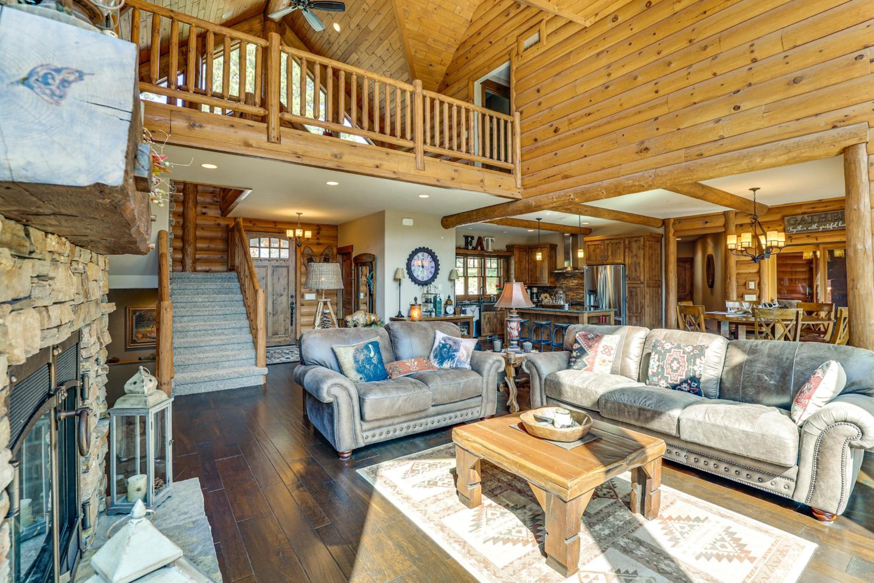 Hike, Fish and More Grand Cabin with Decks in Sturgis