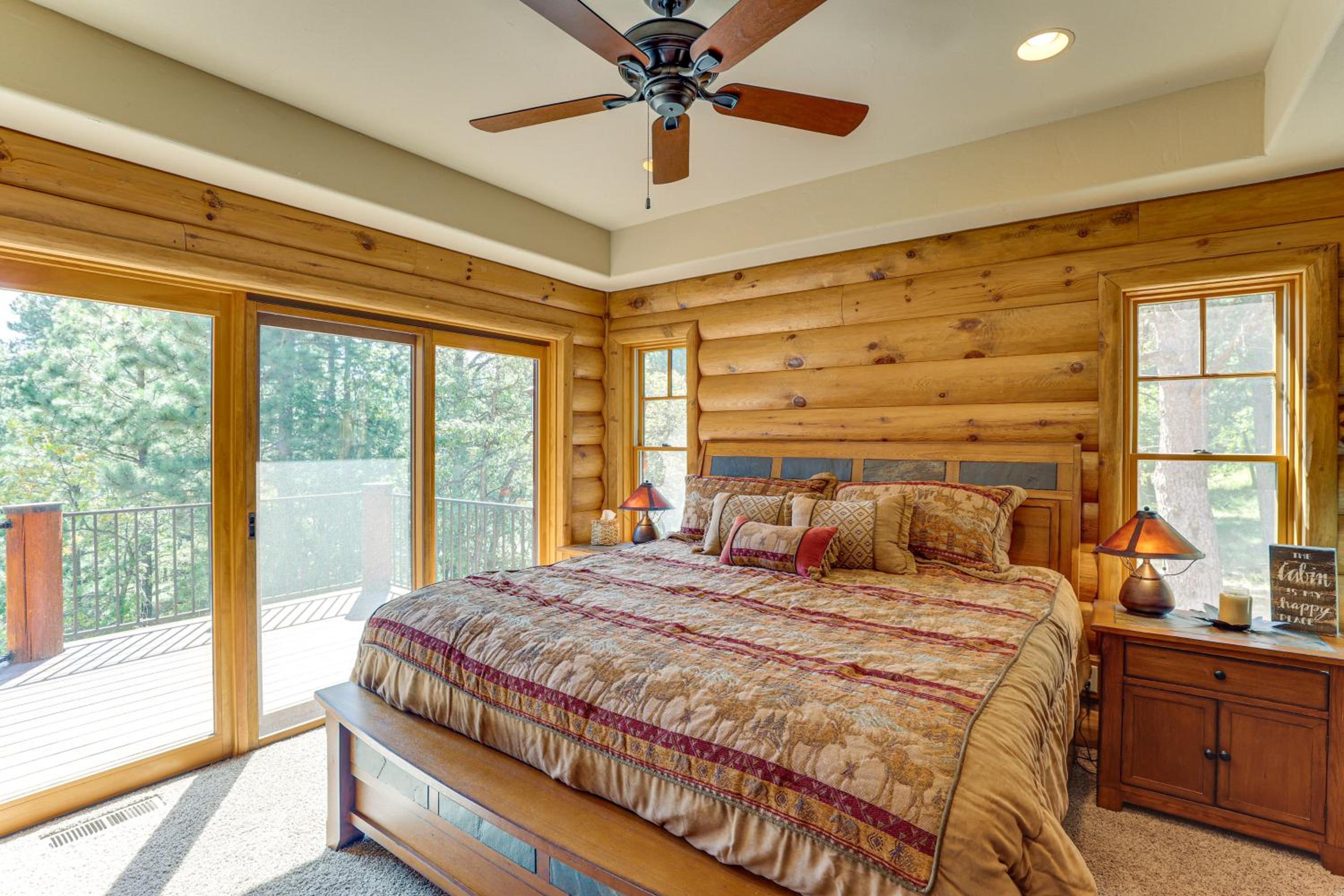 Hike, Fish and More Grand Cabin with Decks in Sturgis