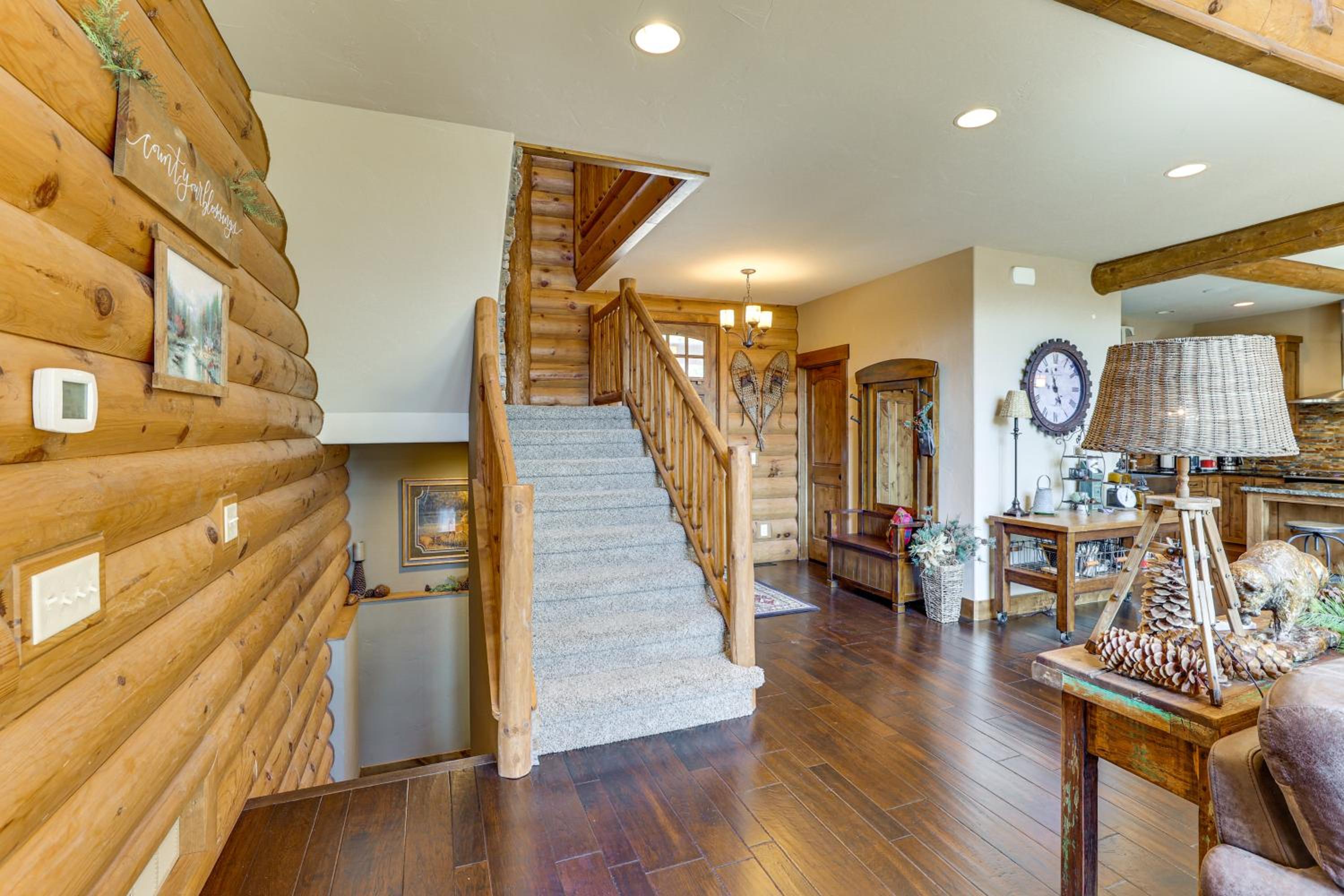 Hike, Fish and More Grand Cabin with Decks in Sturgis
