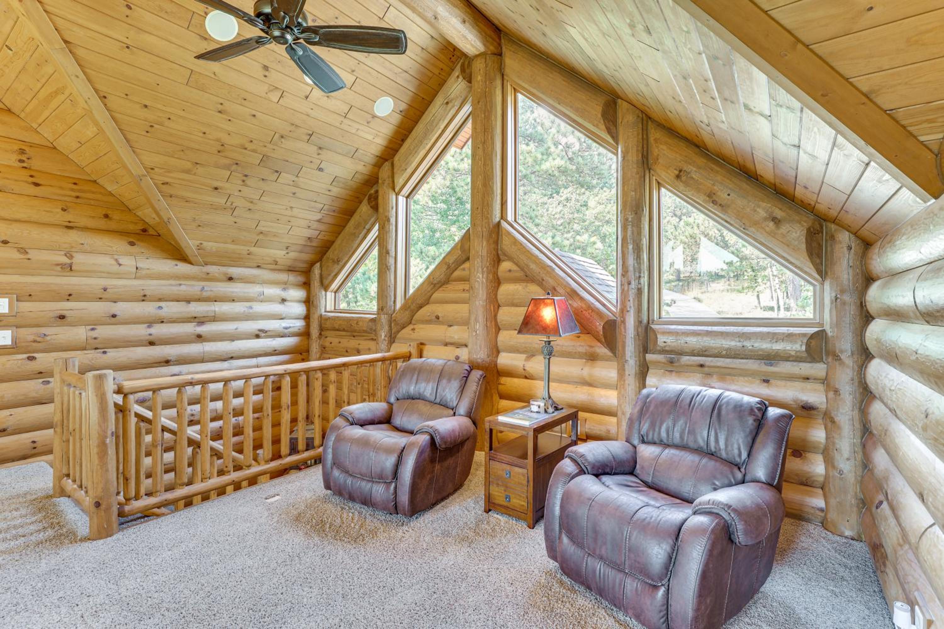 Hike, Fish and More Grand Cabin with Decks in Sturgis