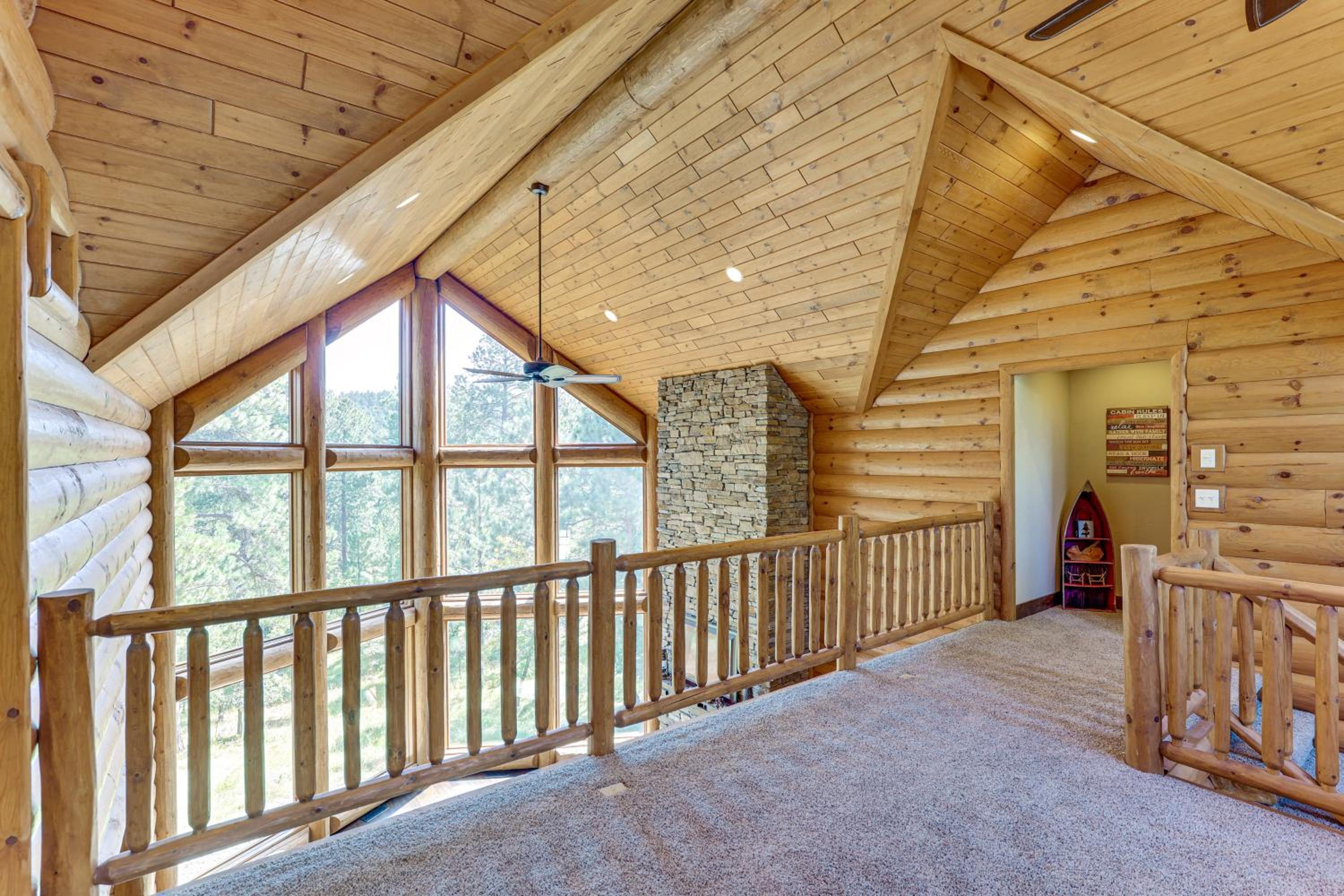 Hike, Fish and More Grand Cabin with Decks in Sturgis