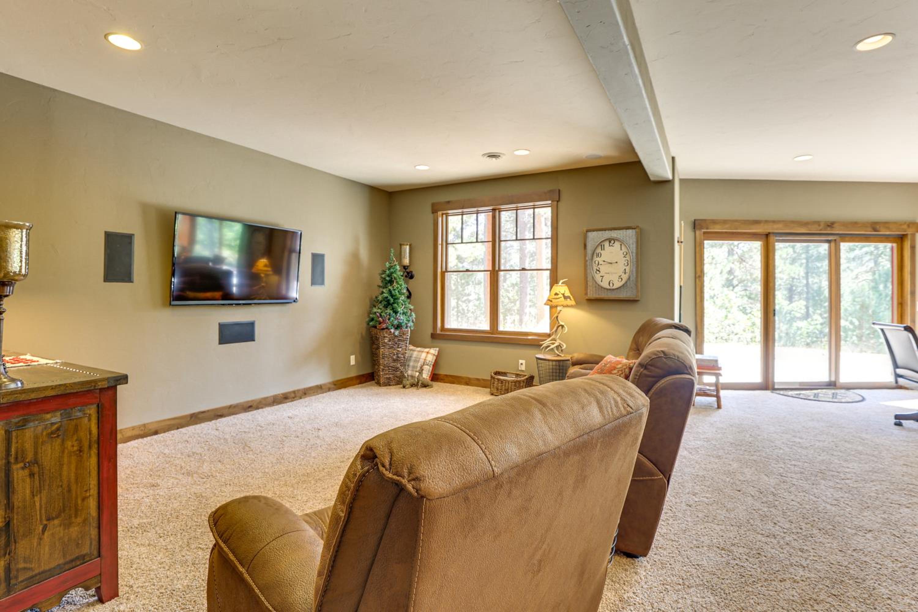 Hike, Fish and More Grand Cabin with Decks in Sturgis