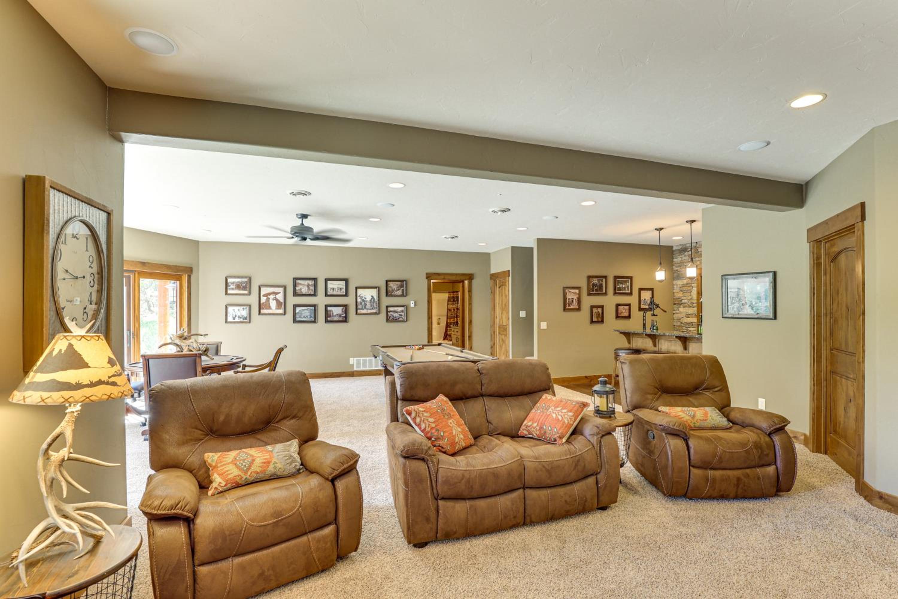 Hike, Fish and More Grand Cabin with Decks in Sturgis