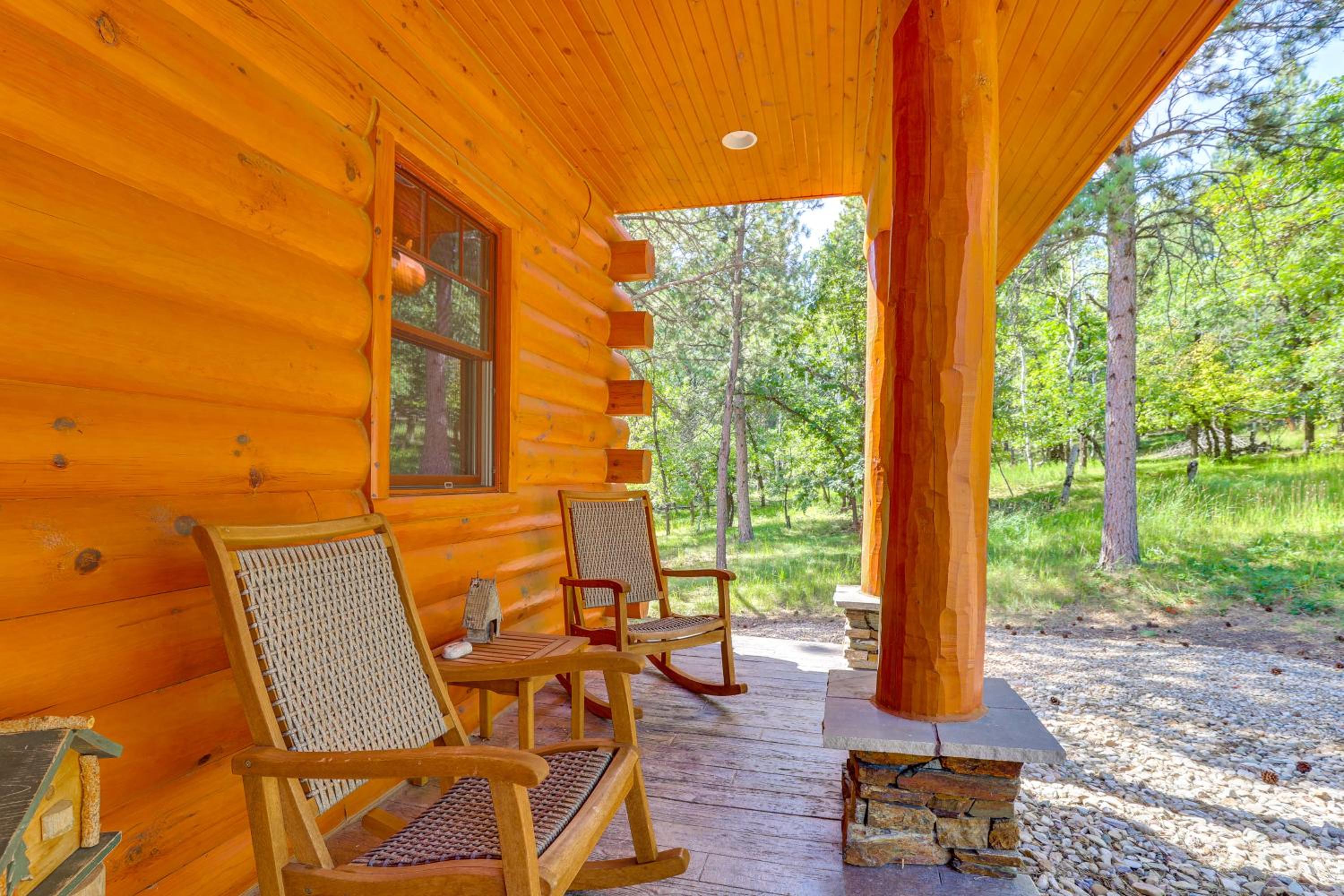 Hike, Fish and More Grand Cabin with Decks in Sturgis