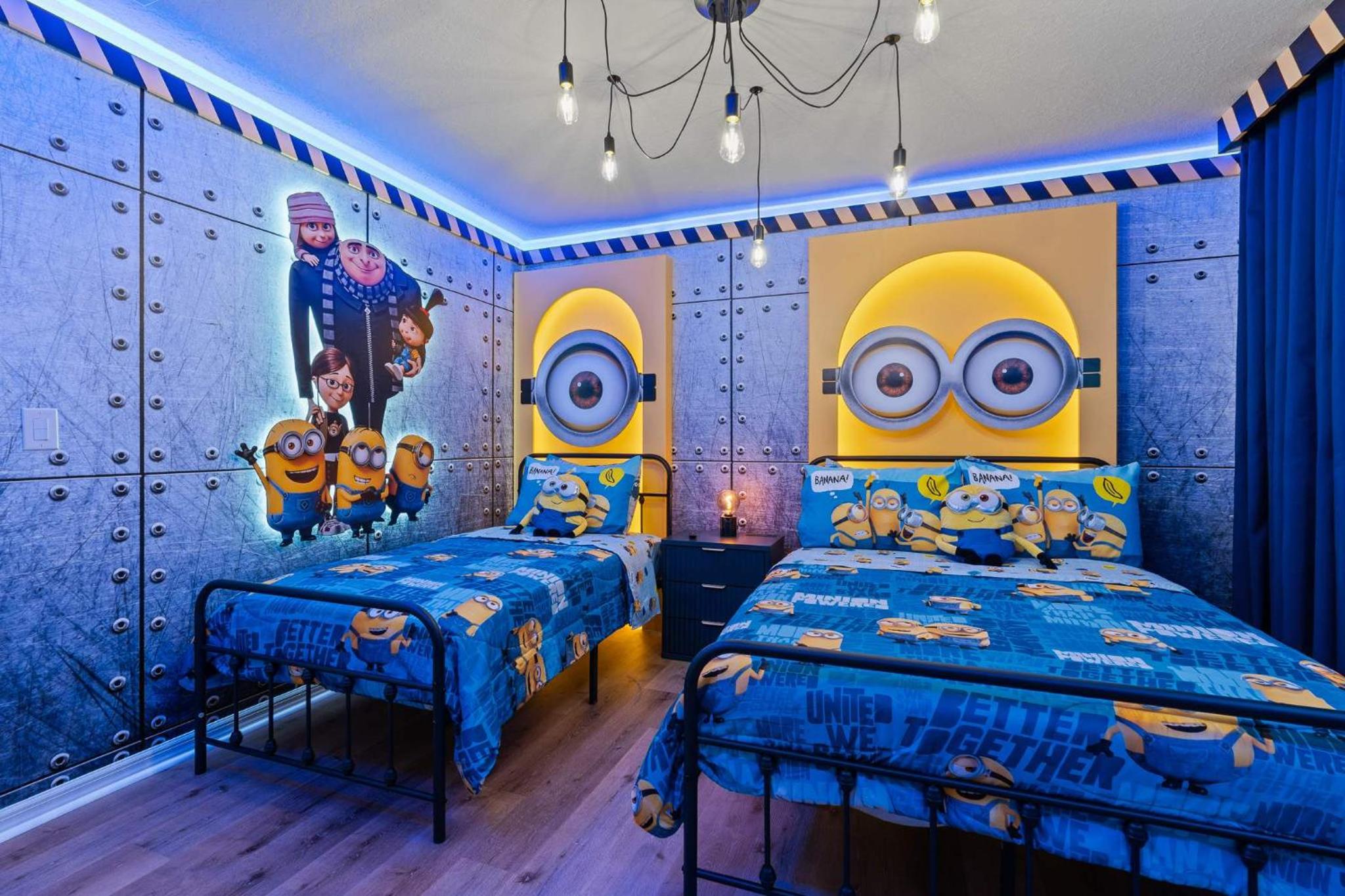 Epic Family Villa Pool Theater Themed Bedrooms