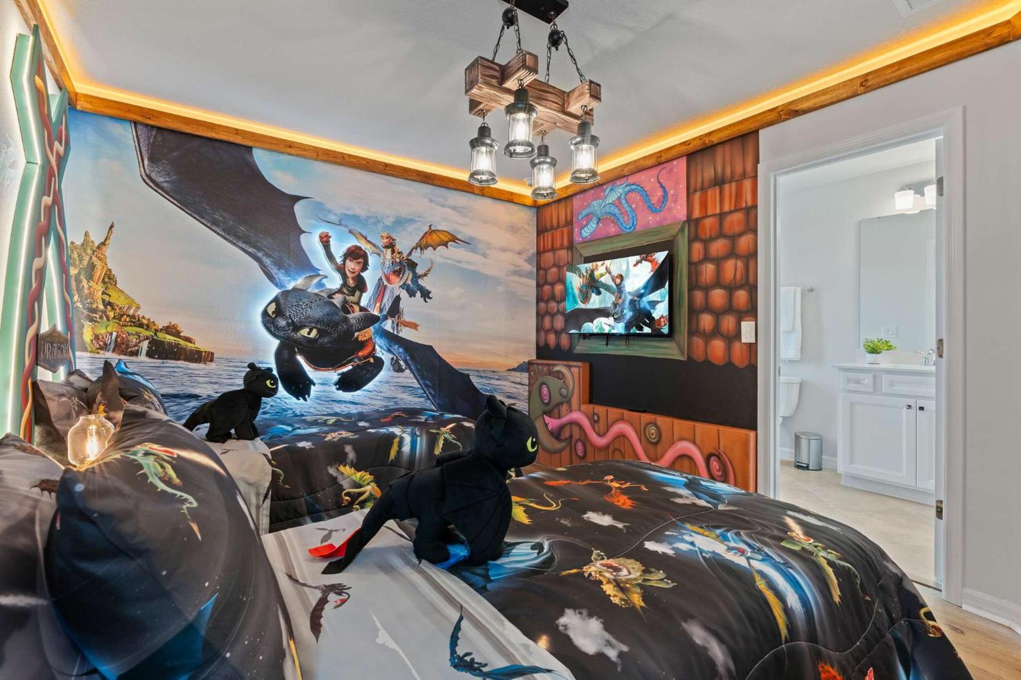 Epic Family Villa Pool Theater Themed Bedrooms