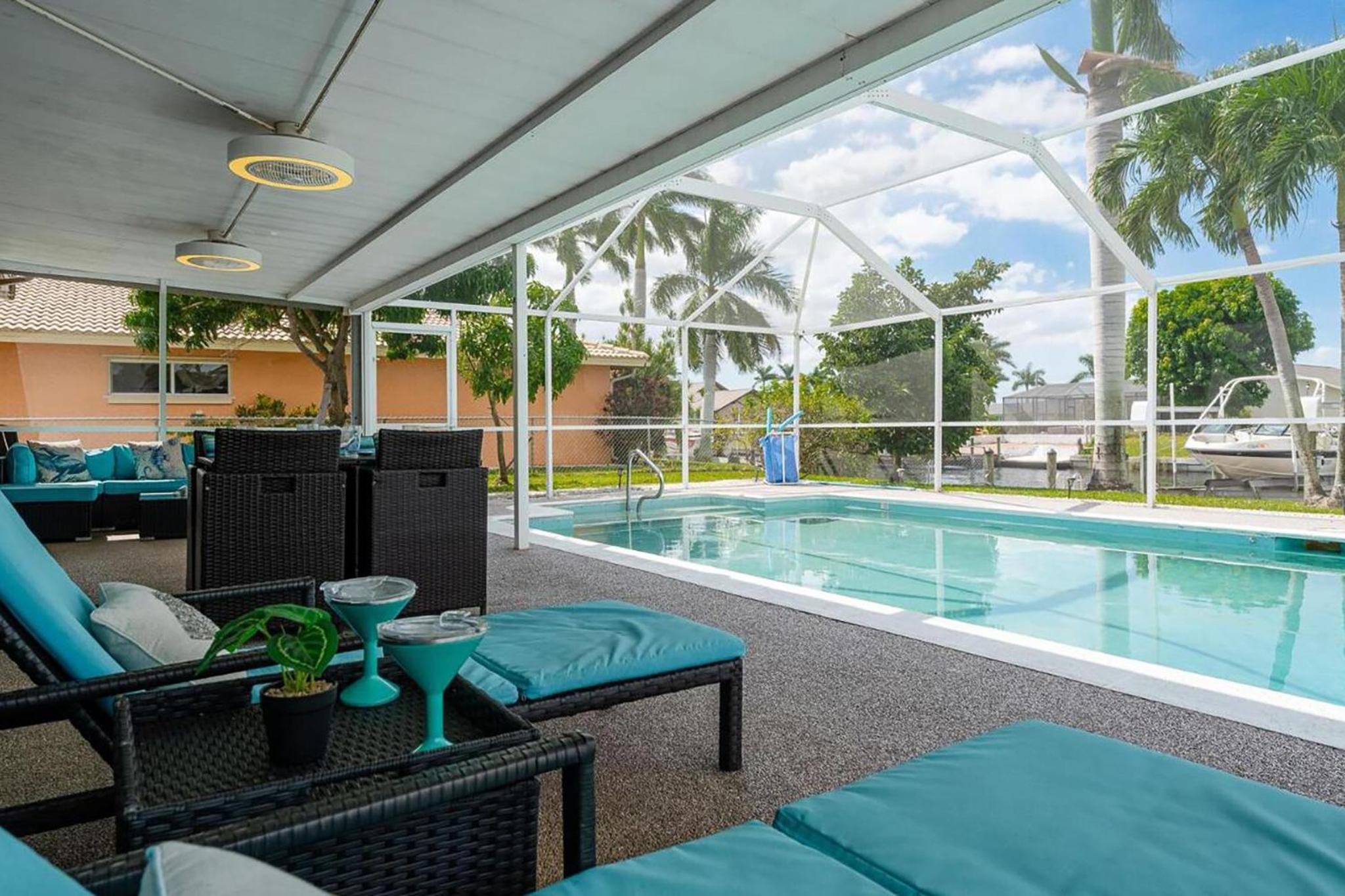Dock Your Boat Waterfront Cape Coral Home with Pool