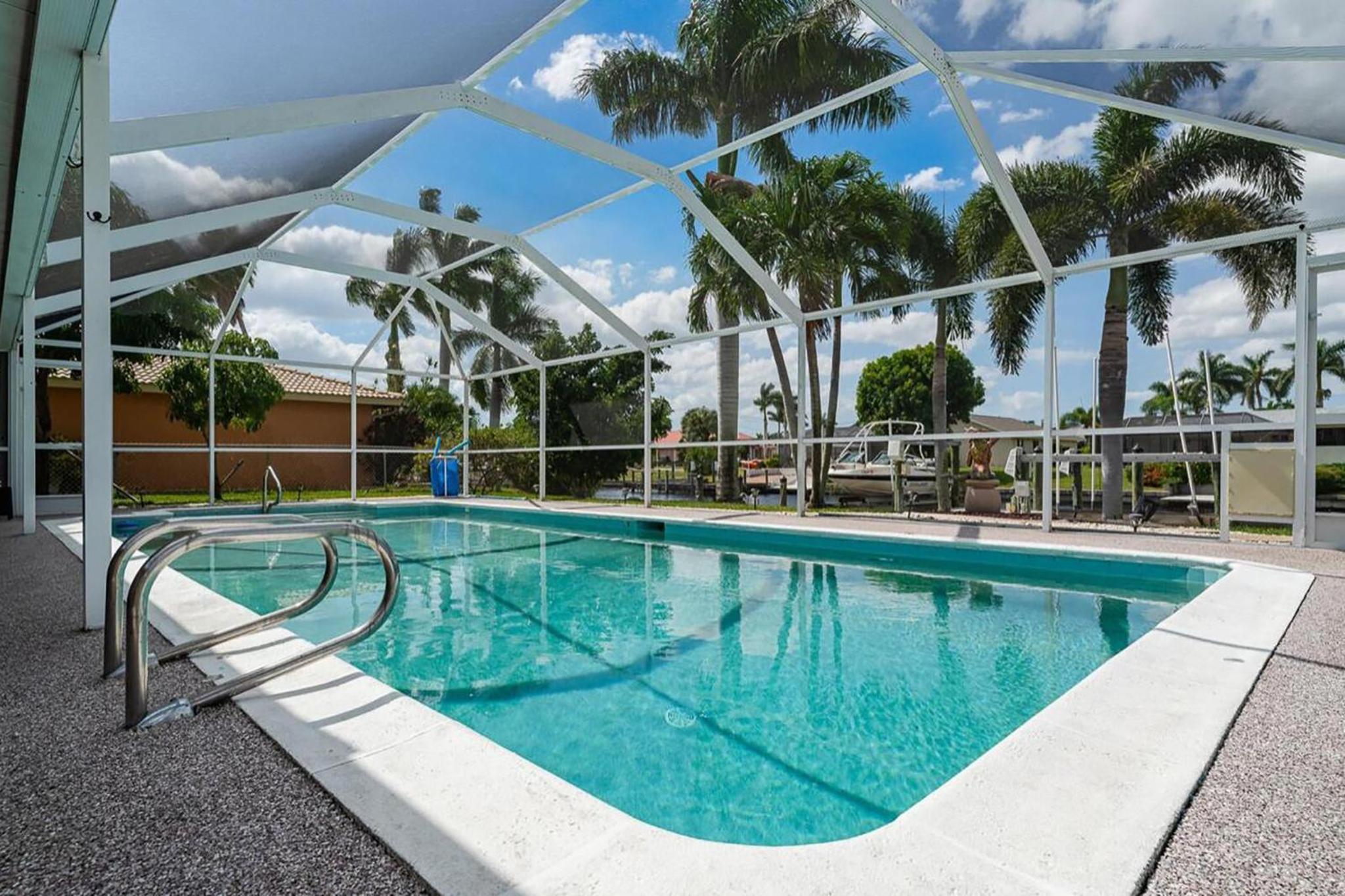 Dock Your Boat Waterfront Cape Coral Home with Pool
