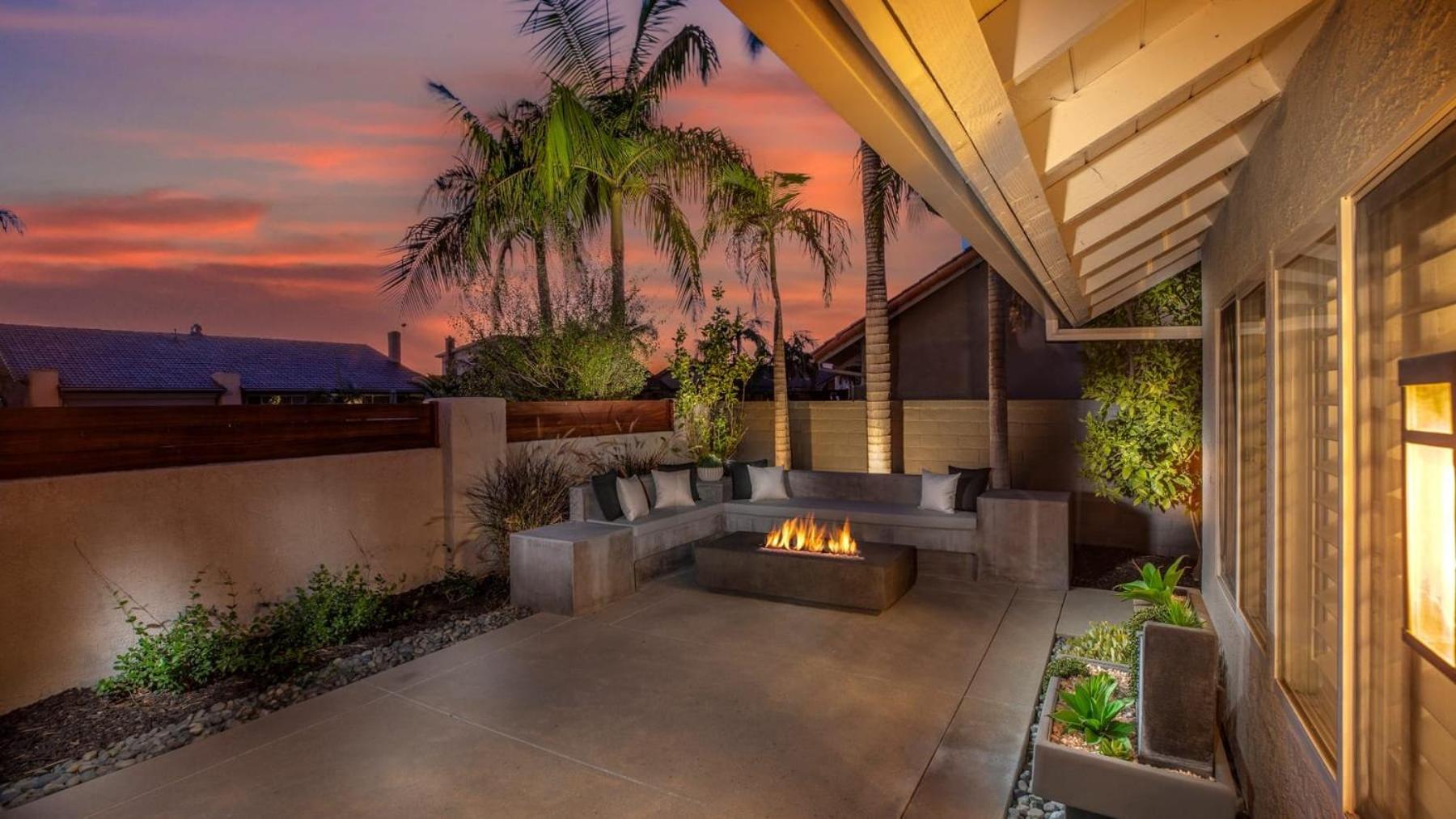 Spanish-Inspired Mission Viejo Home with Courtyard Firepit Backyard Dining Casa Cordero by AvantStay