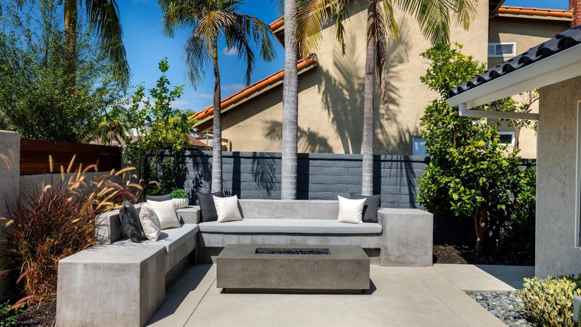 Spanish-Inspired Mission Viejo Home with Courtyard Firepit Backyard Dining Casa Cordero by AvantStay