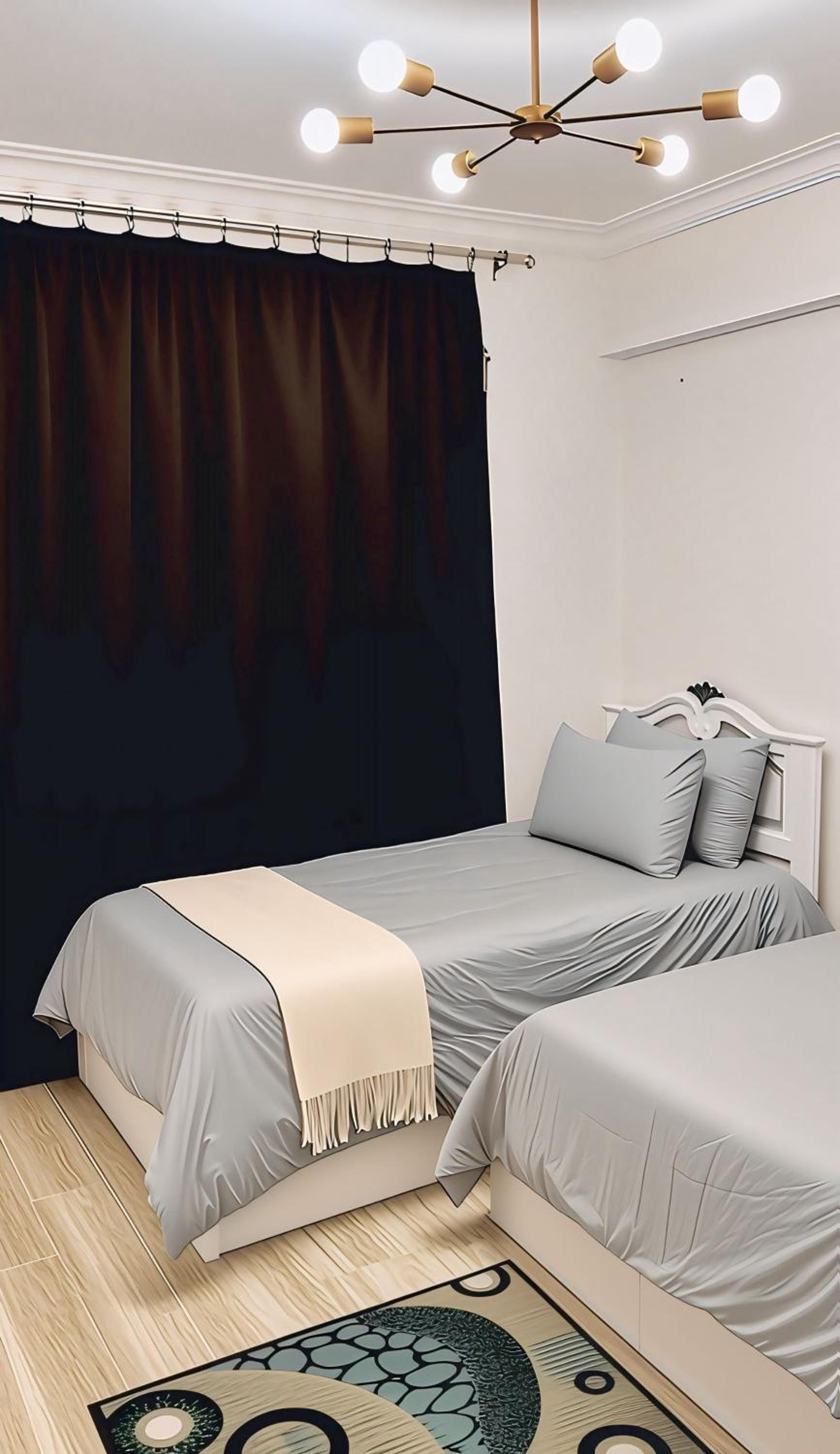 Spacious 2BR with Living Room Zayed Gated Community