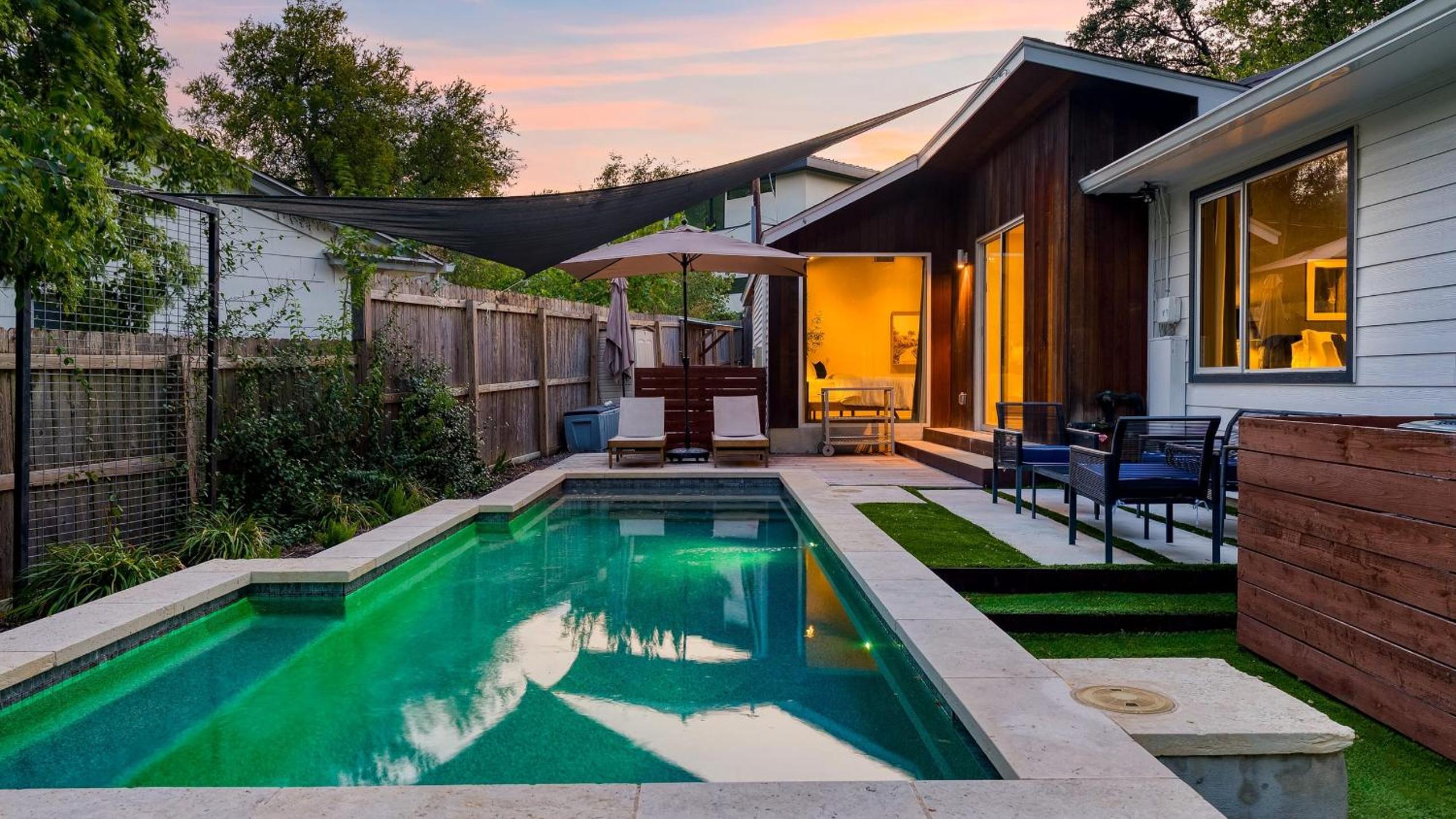 Modern Austin Home w Pool Putting Green Coffee Nook Townes Retreat by AvantStay