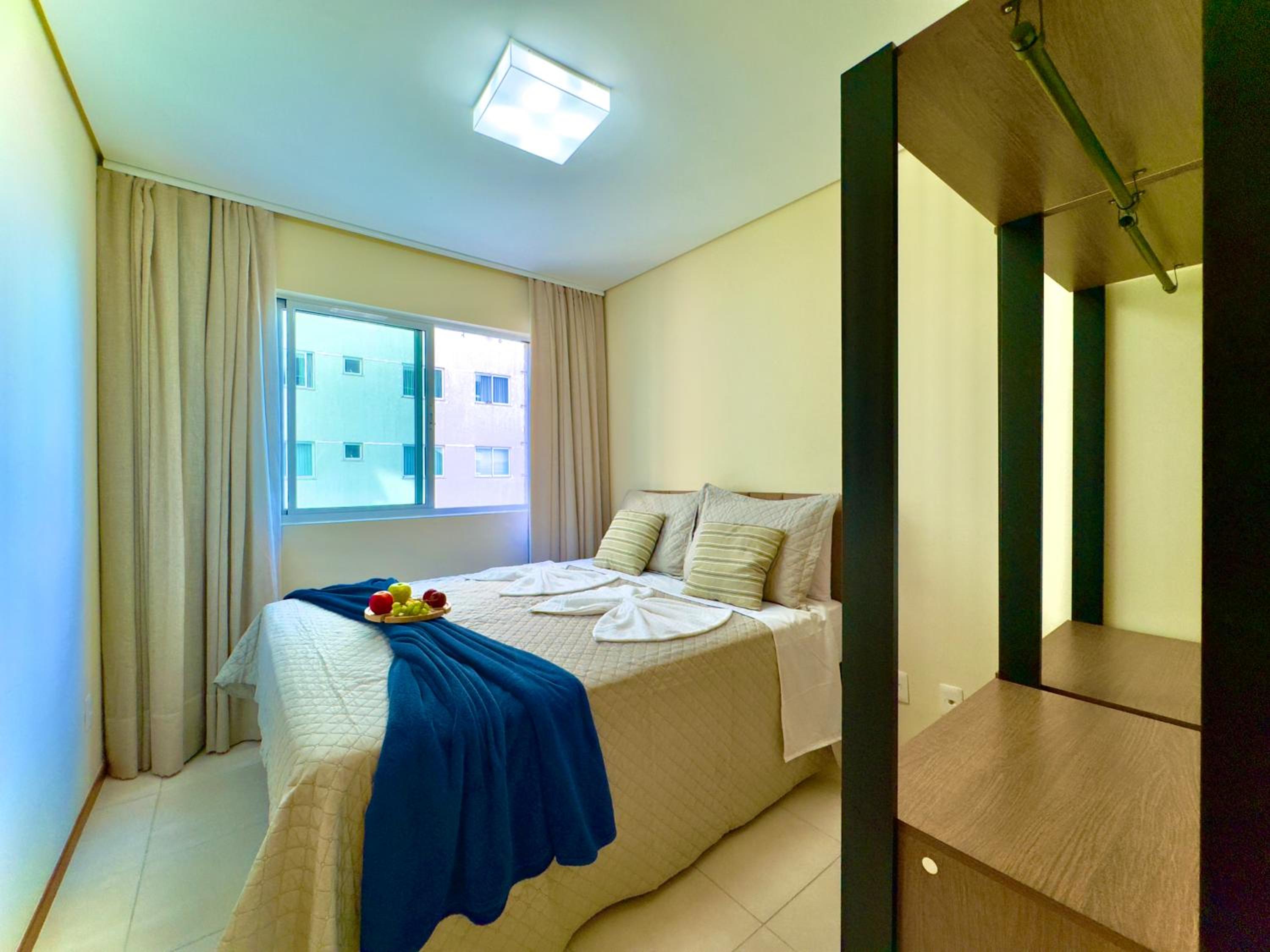 Apto Frente Mar Bali Beach Home Club 3 Quartos Climatizados Cozinha Completa Sacada com Churrasqueira 2 Vagas de Garagem Piscina borda infinita Sauna Acade