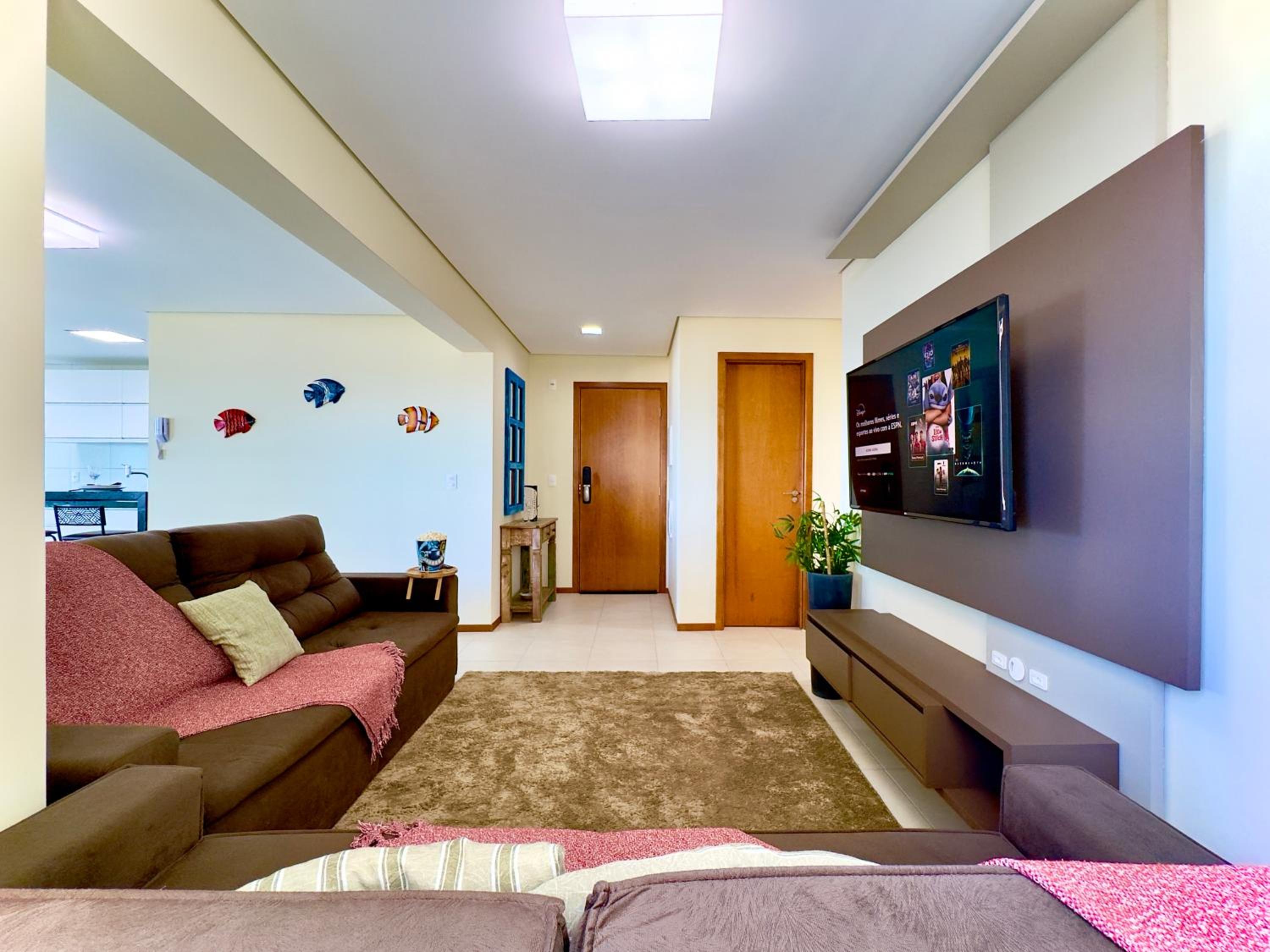 Apto Frente Mar Bali Beach Home Club 3 Quartos Climatizados Cozinha Completa Sacada com Churrasqueira 2 Vagas de Garagem Piscina borda infinita Sauna Acade