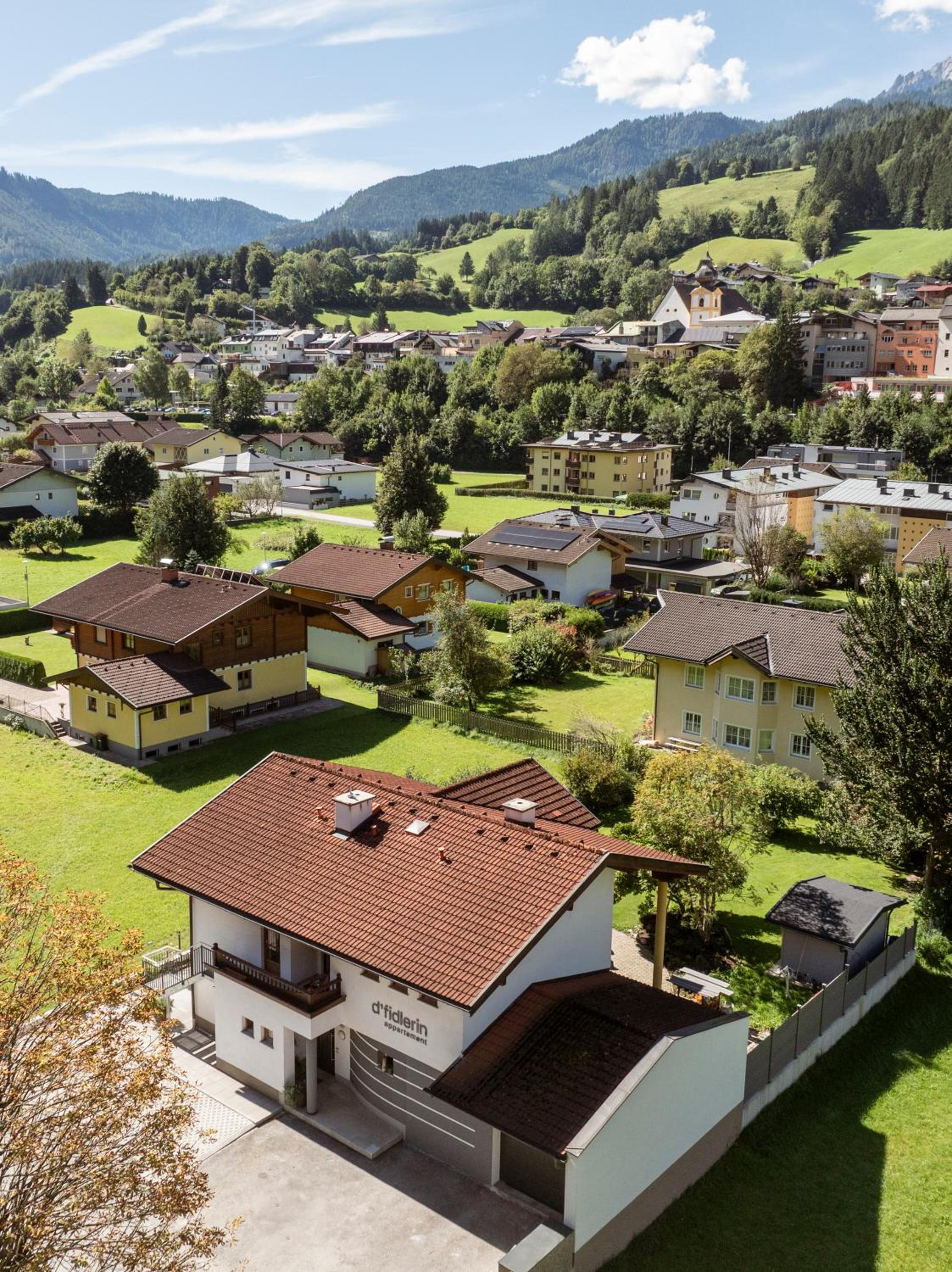 Panorama Mountain & Castle View Apartment D'Fidlerin Salzburg