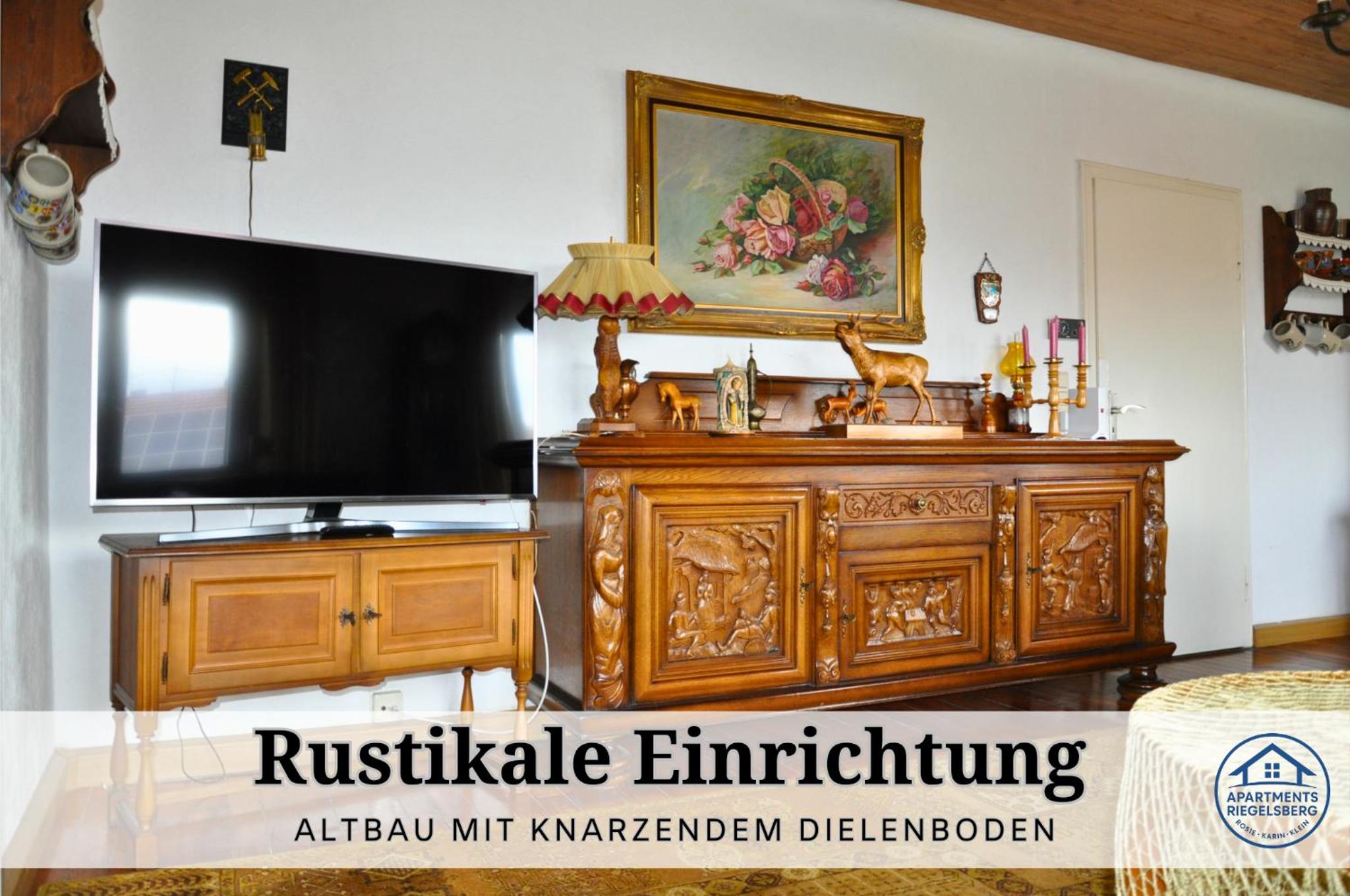 Apartment Rosie - Rustikal und top ausgestattet und ideal für Gruppen bis 6 Personen und Hund, egal ob Familie, Kollegen oder Freunde, 85qm mit Garten und 