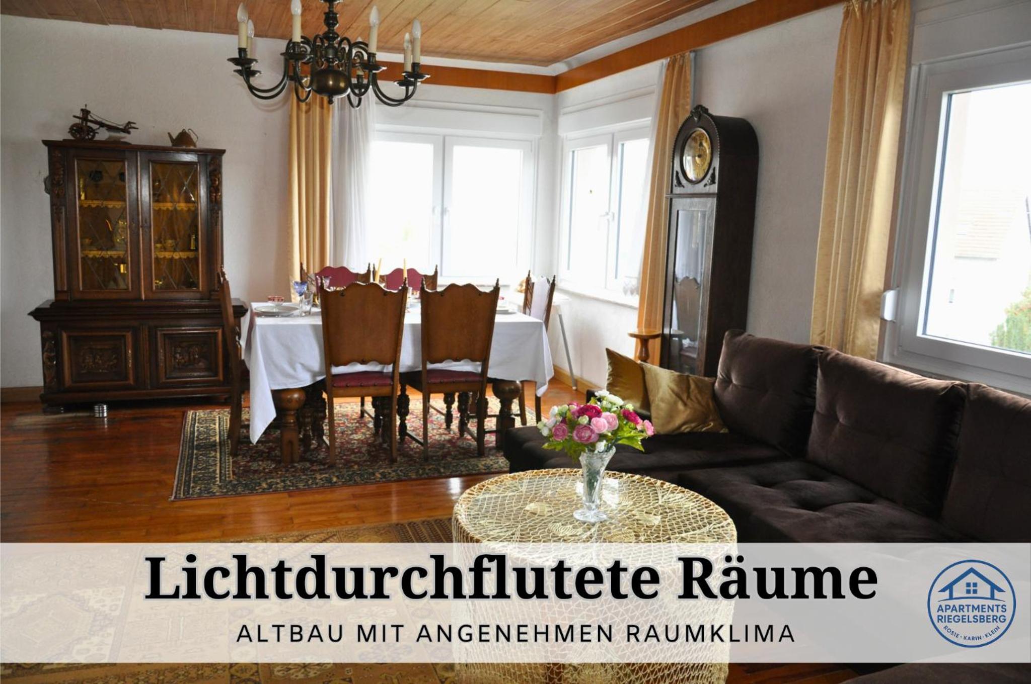 Apartment Rosie - Rustikal und top ausgestattet und ideal für Gruppen bis 6 Personen und Hund, egal ob Familie, Kollegen oder Freunde, 85qm mit Garten und 