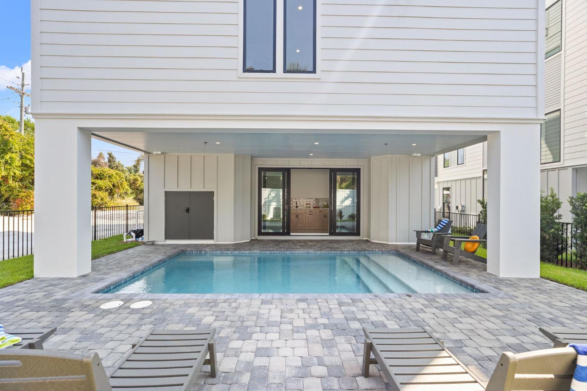 Remarkable BRAND NEW Modern 5br 30A Home w/ Private Pool, Steps 2 the Beach!