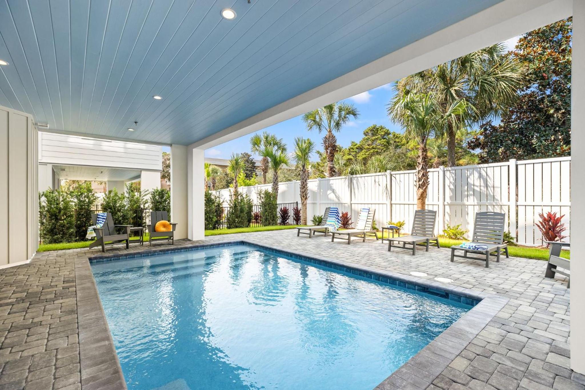 Remarkable BRAND NEW Modern 5br 30A Home w/ Private Pool, Steps 2 the Beach!