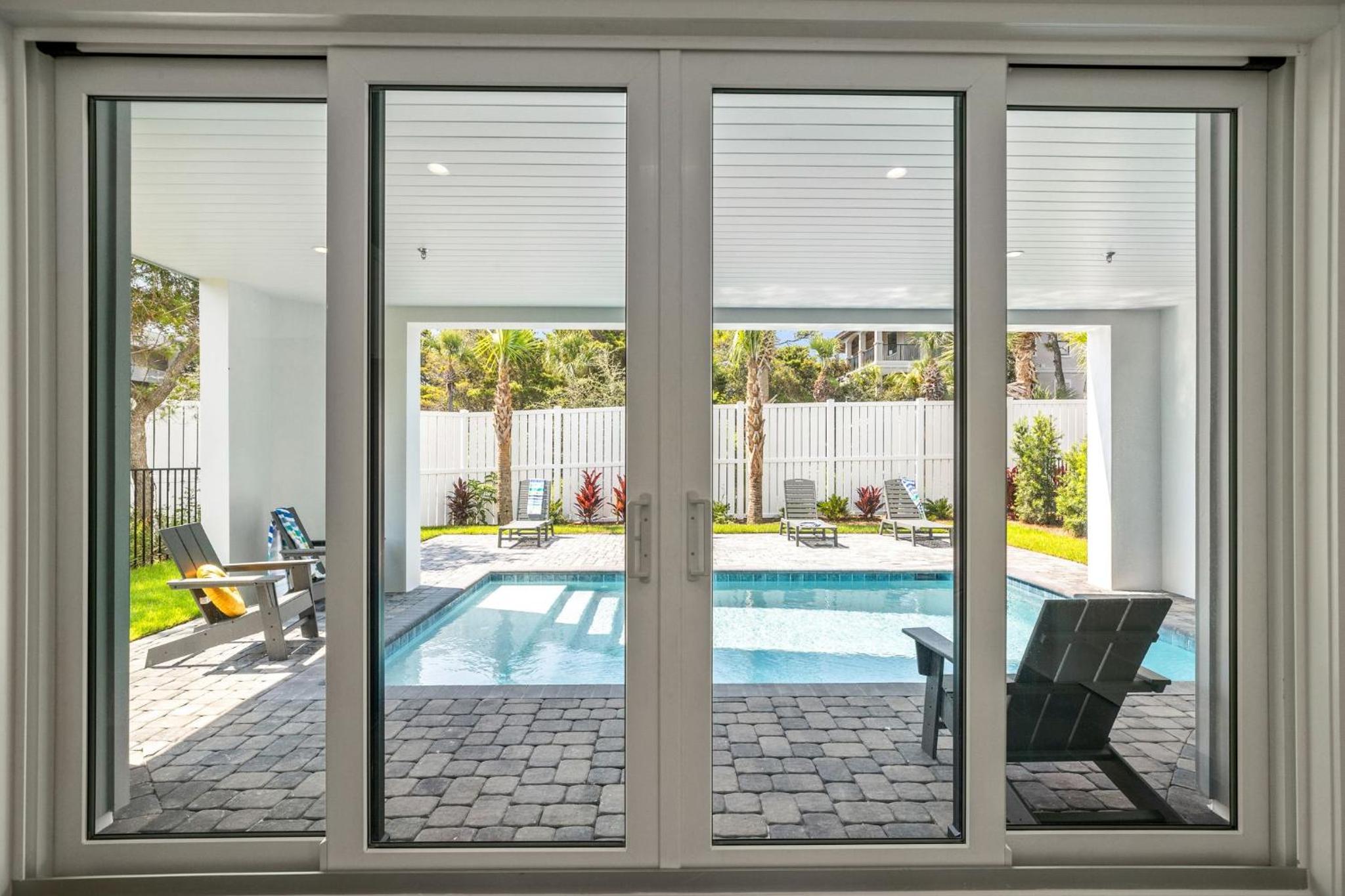BRAND NEW Coastal Modern Beach Retreat w/ Private Pool, 1 Minute to the Beach
